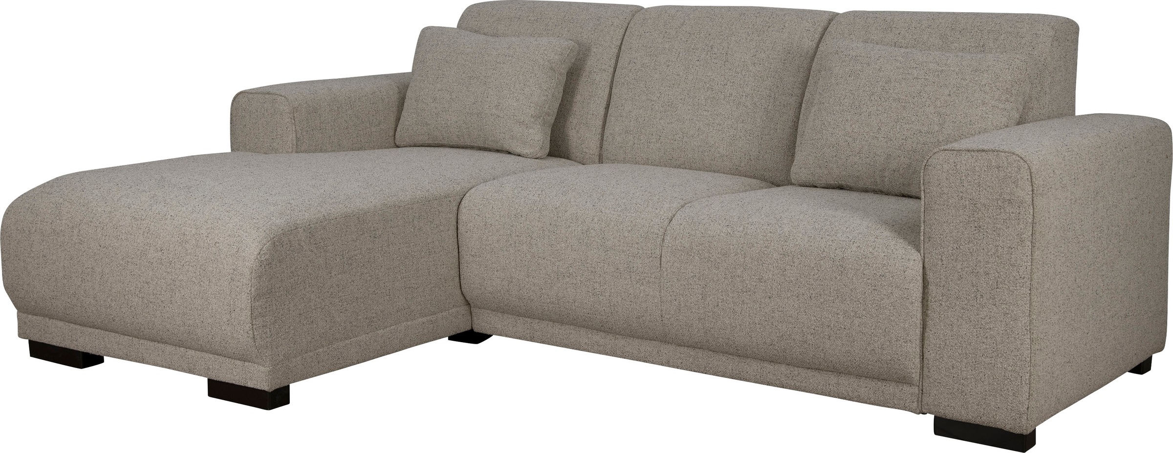 Home affaire Ecksofa »BORNHOLM L-Form mit Recamiere, Maße B/T/H: 234/162/85 cm«, Recamiere links oder rechts bestellbar, Wellenfederung, inkl. 2 Kissen