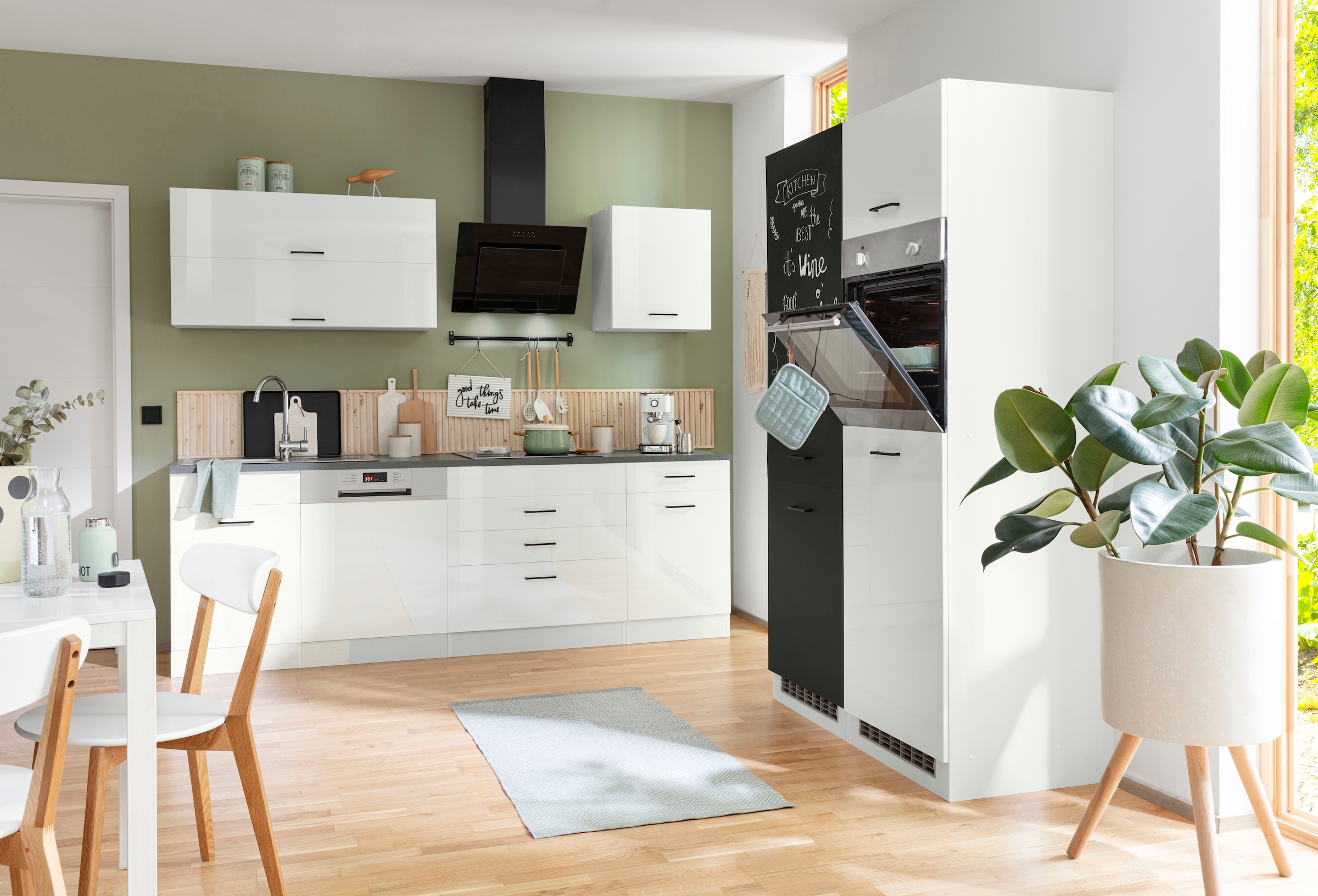 KOCHSTATION Küchenzeile »KS-Trier«, mit E-Geräten, Breite 360 cm