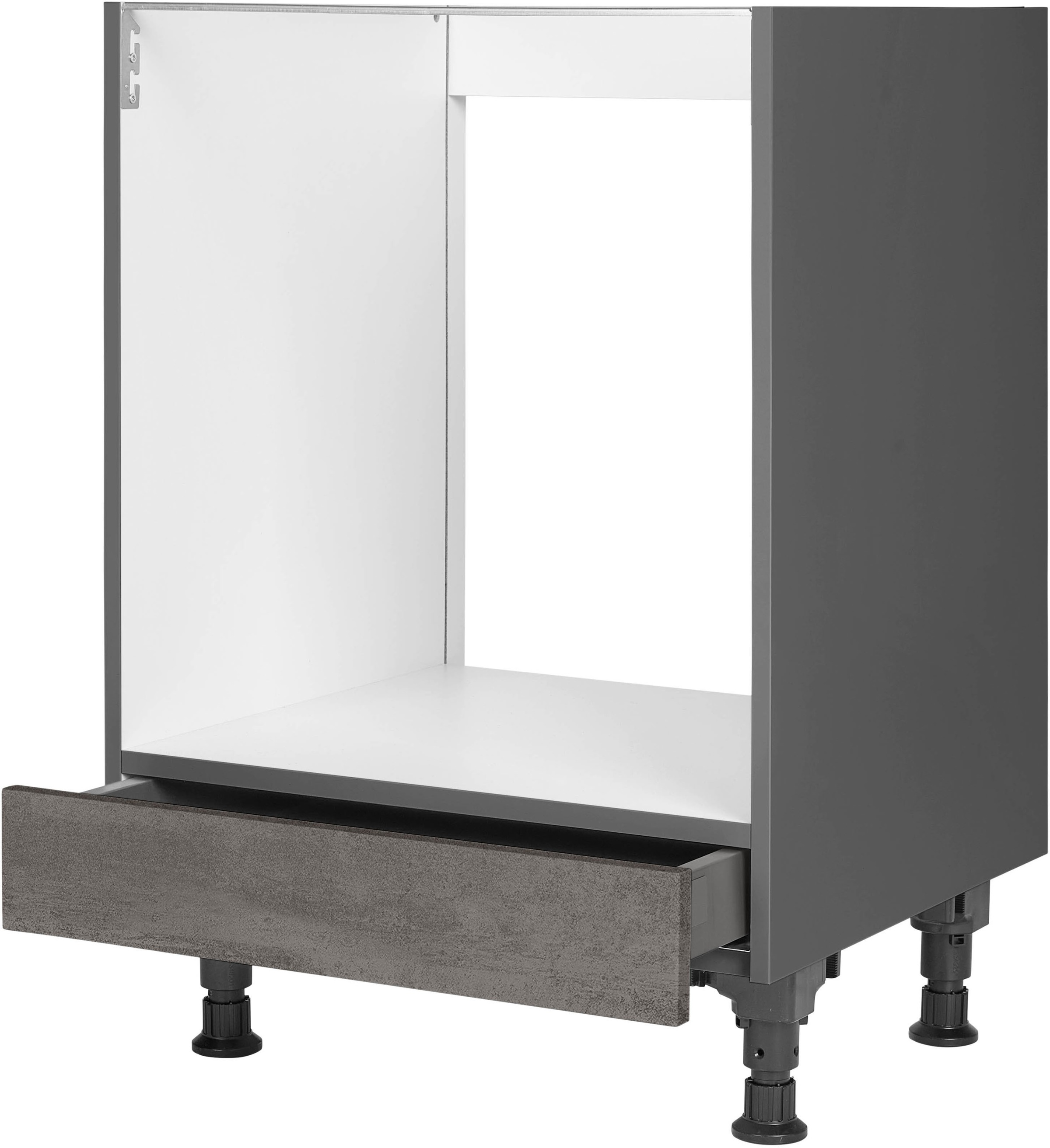 nobilia Herdumbauschrank ""Riva", vormontiert, mit höhenverstellbaren Socke günstig online kaufen