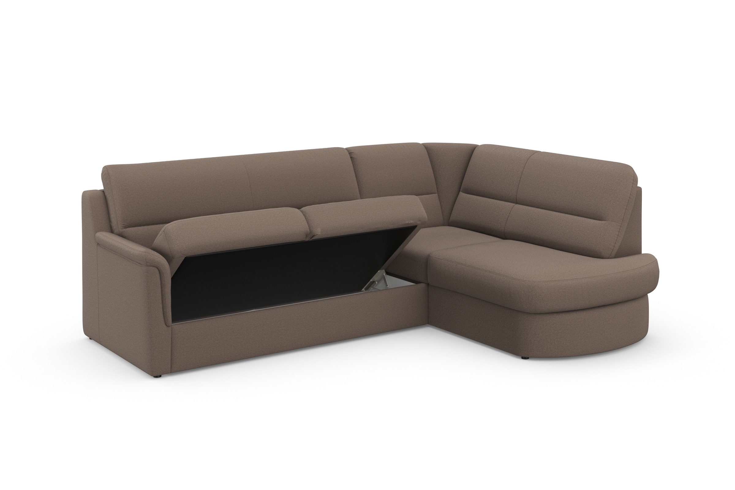 sit&more Ecksofa »Panini L-Form«, wahlweise mit Vorziehsitz und Bettkasten