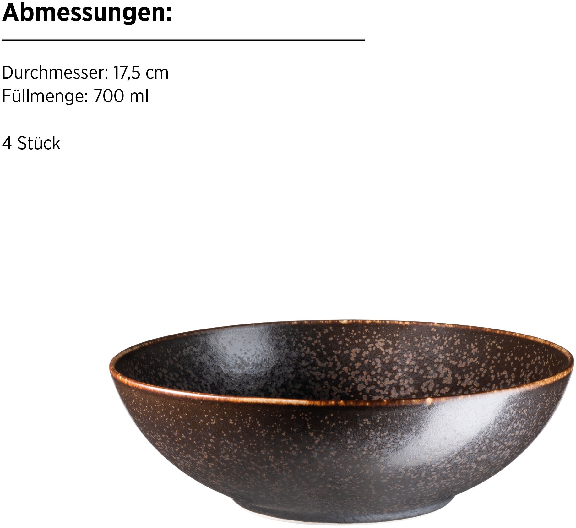 MÄSER Suppenschale »POWERFUL, Schüssel Set, Porzellan« 4 Stk. aus Porzellan