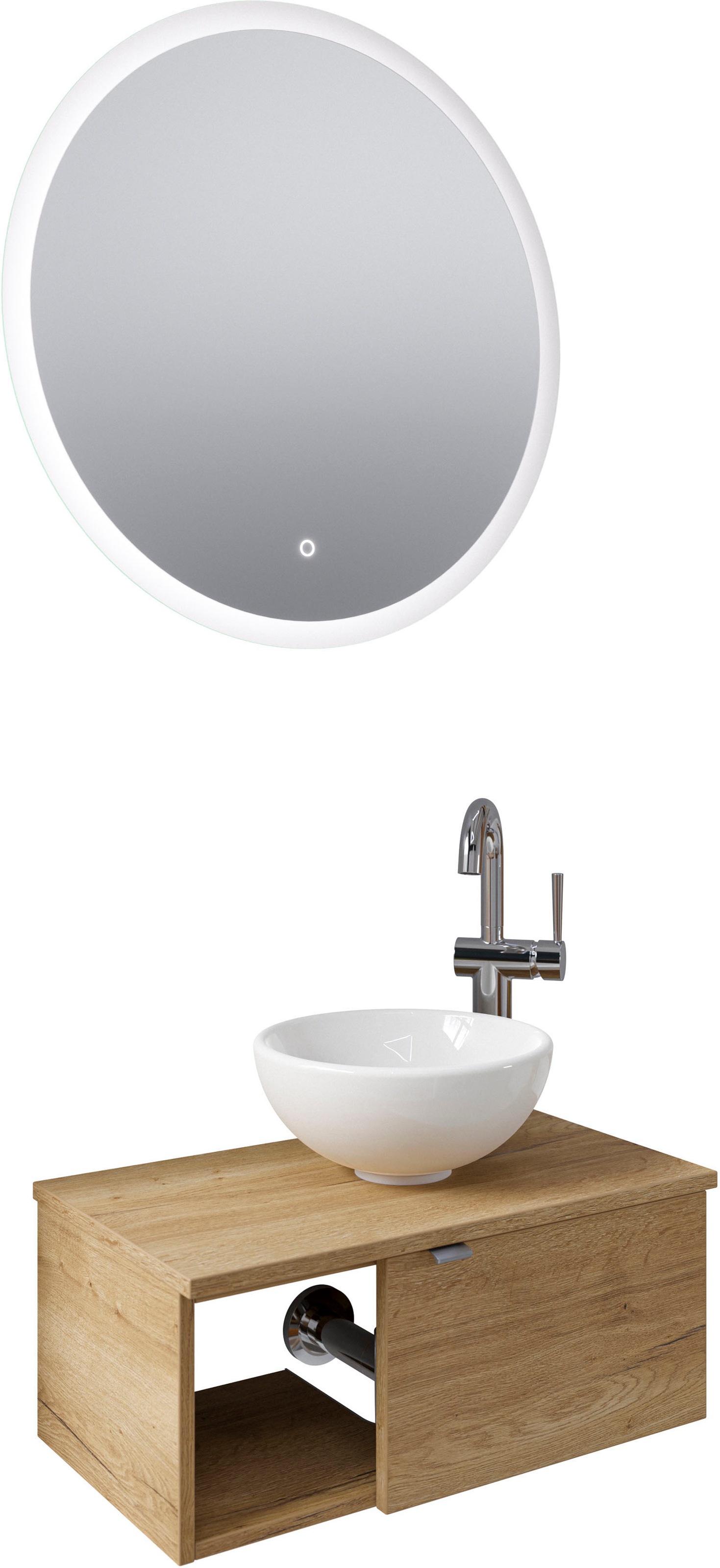 Saphir Badmöbel-Set »Serie 6915«, (4 St.), Gäste-Bad, 70 cm breit, mit LED- günstig online kaufen