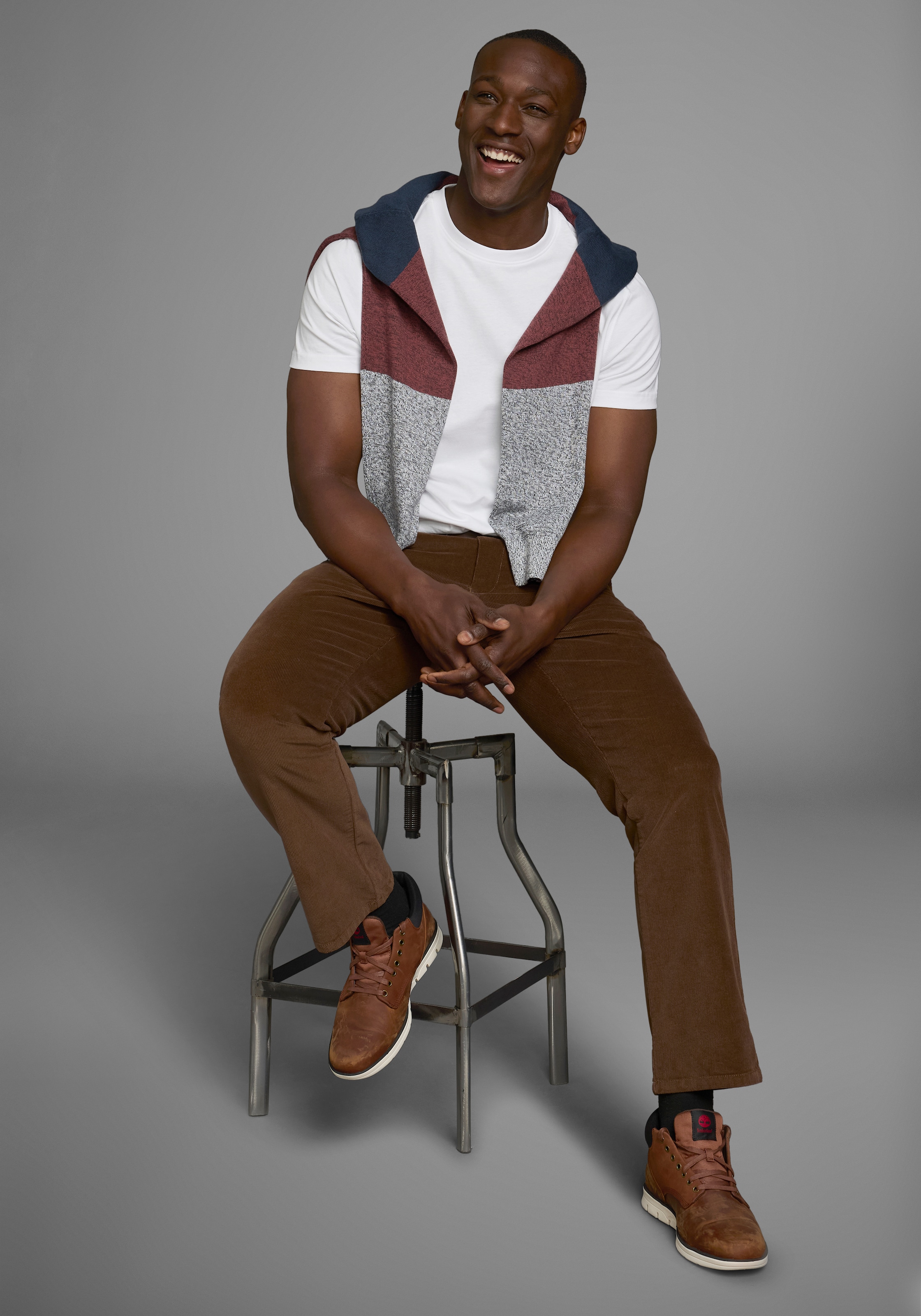 Man's World Dehnbund-Hose »aus Cord«  mit Stretchbund