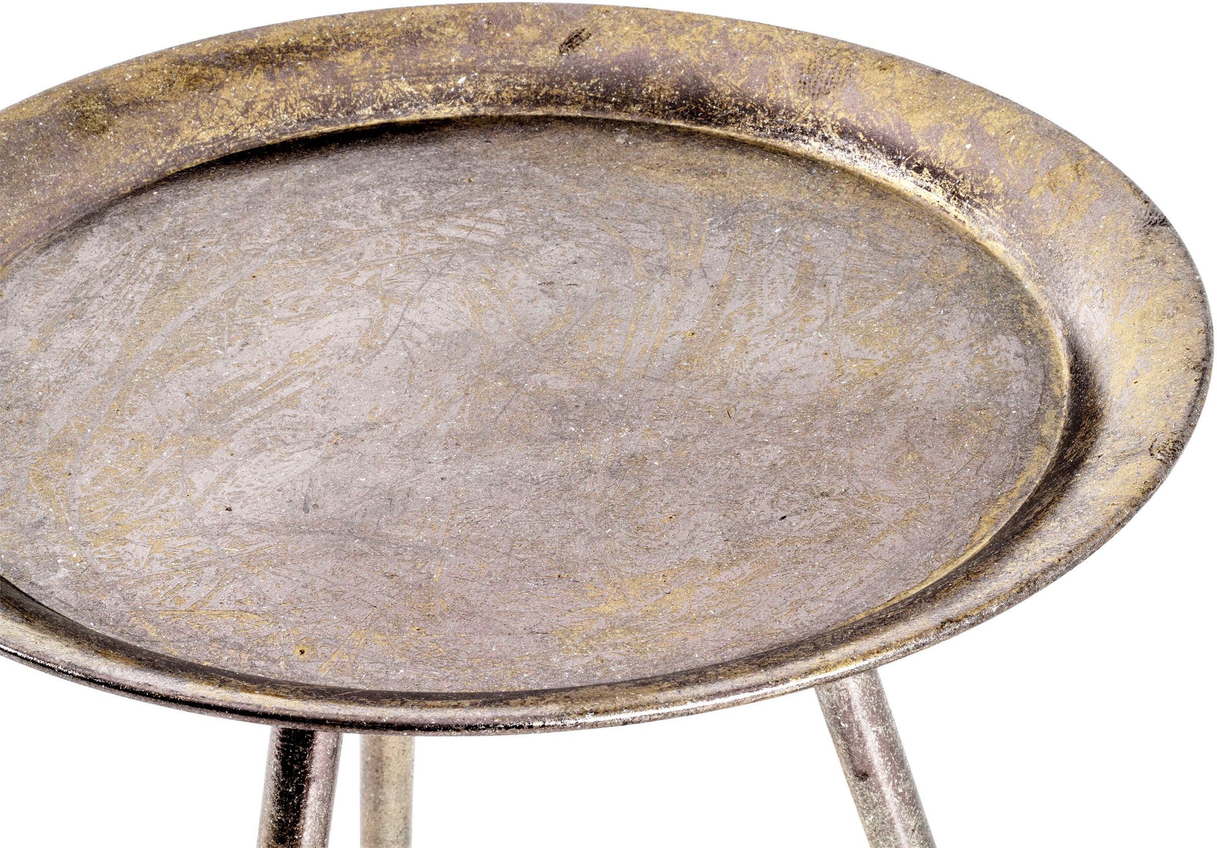 HAKU Beistelltisch »Sofatisch, Wohnzimmertisch« 1 Stk. tlg. rund - aus Metall Kupfer - Ø/H 38/47 cm