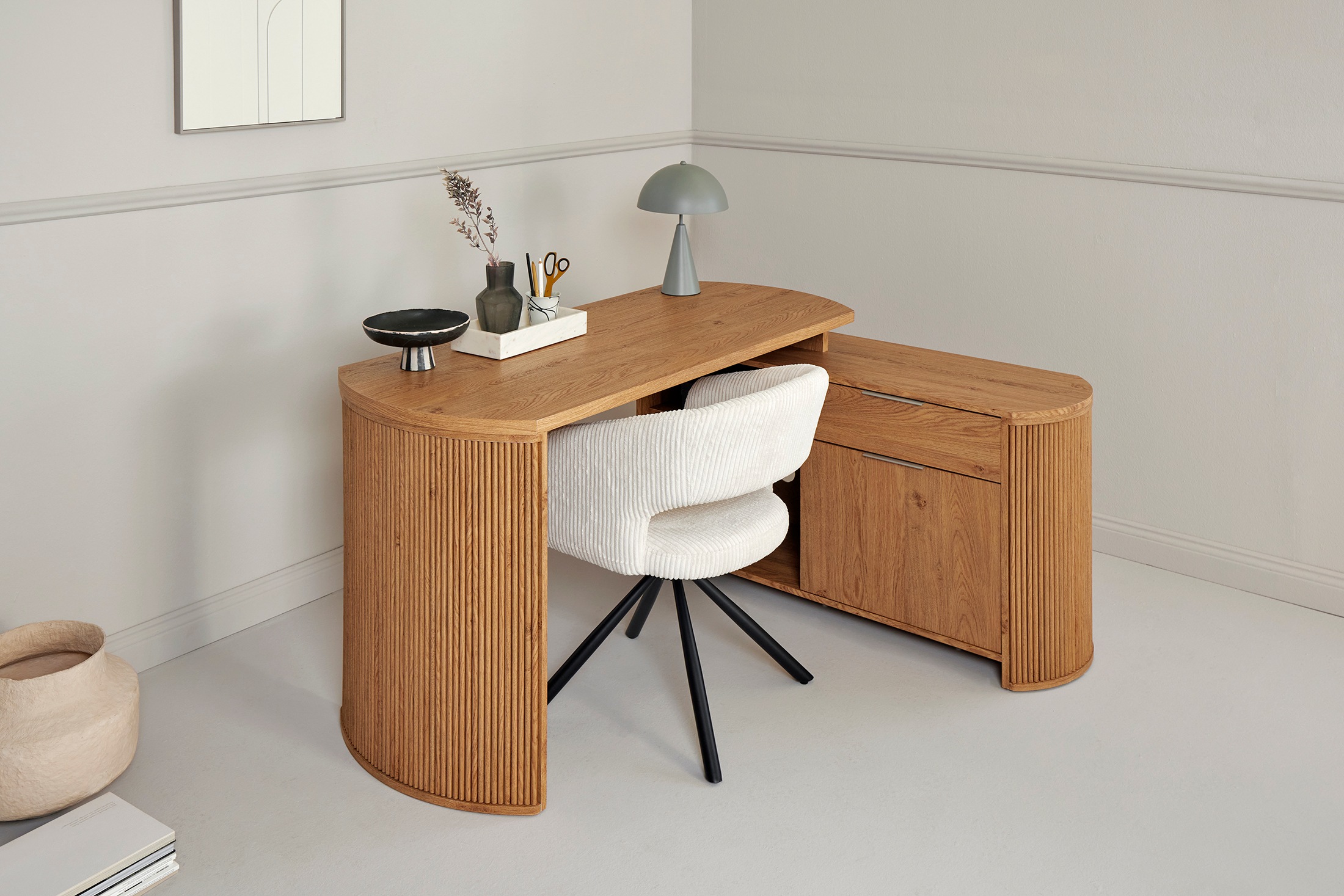 Jahnke Eckschreibtisch »MOON C 150 E« 1 Stk. tlg. wechselseitig montierbar, günstig online kaufen