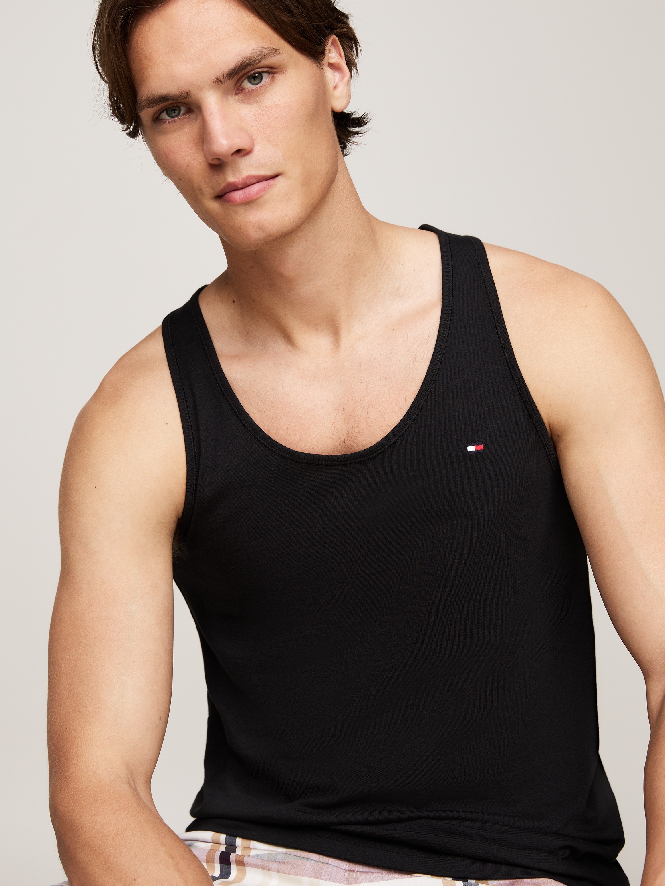 Tommy Hilfiger Underwear Tanktop »3P TANK TOP«, (Packung, 3 tlg., 3er), mit Logo-Stickerei