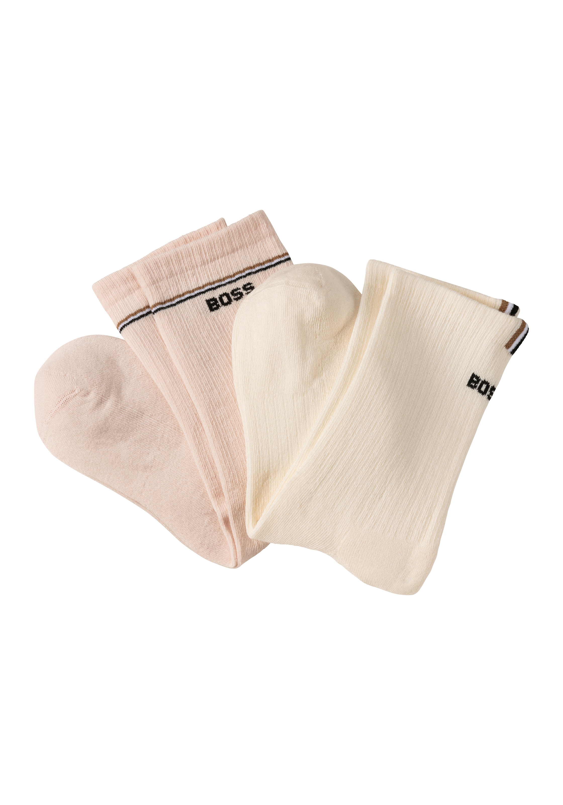 BOSS Socken »2P QS Iconic CC W«, (Packung, 2 Paar, 2er), mit BOSS-Logoschriftzug