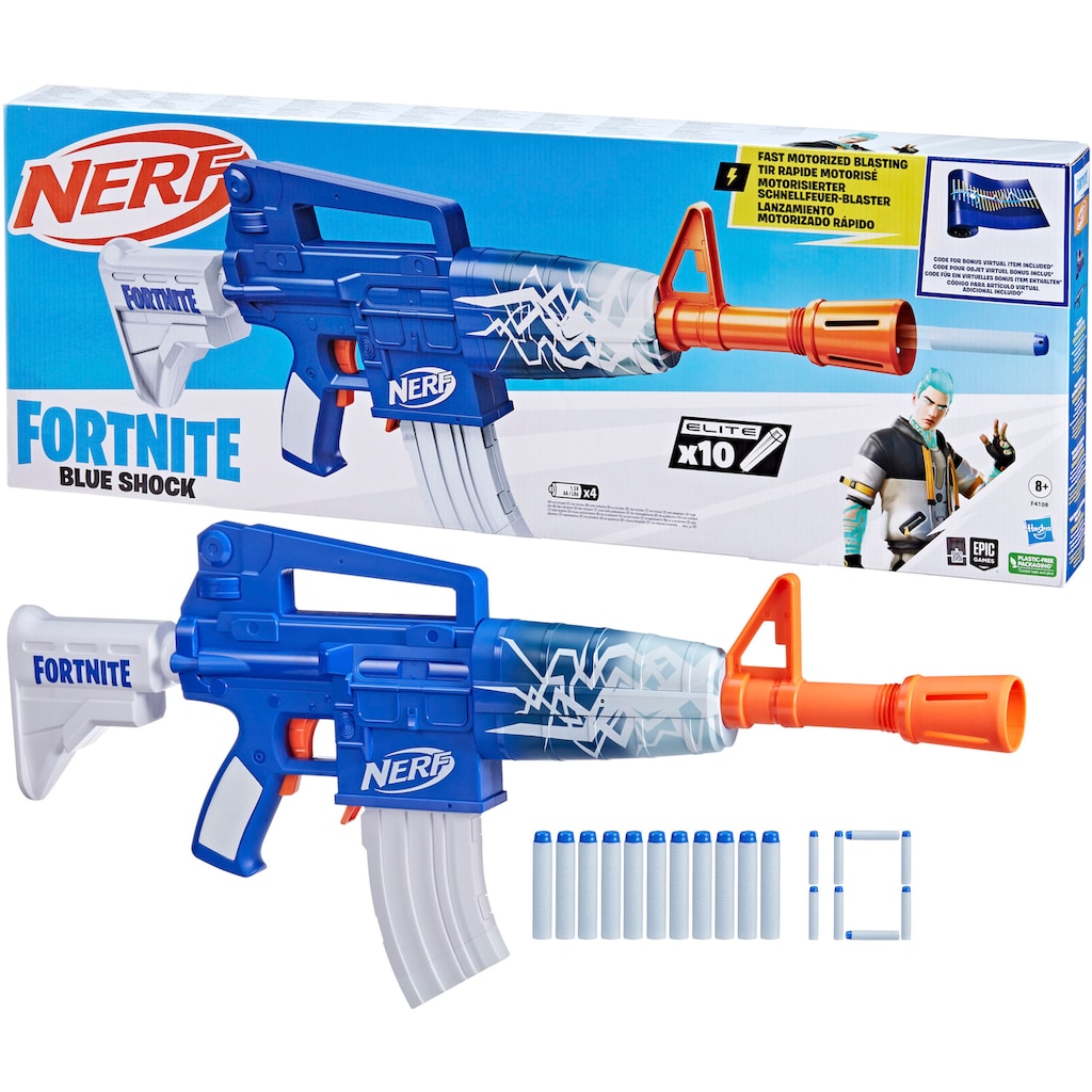 Hasbro Blaster »Nerf Fortnite Blue Shock«