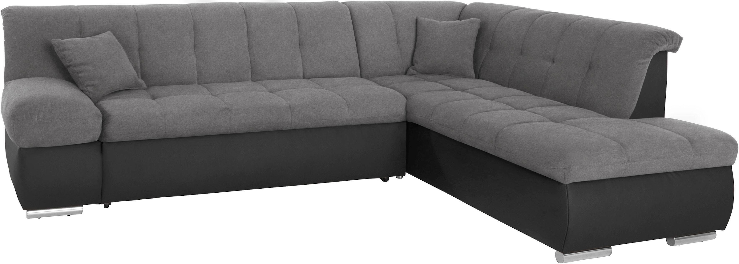 DOMO collection Ecksofa »Mona L-Form«, wahlweise mit Bett- und Armlehnfunktion