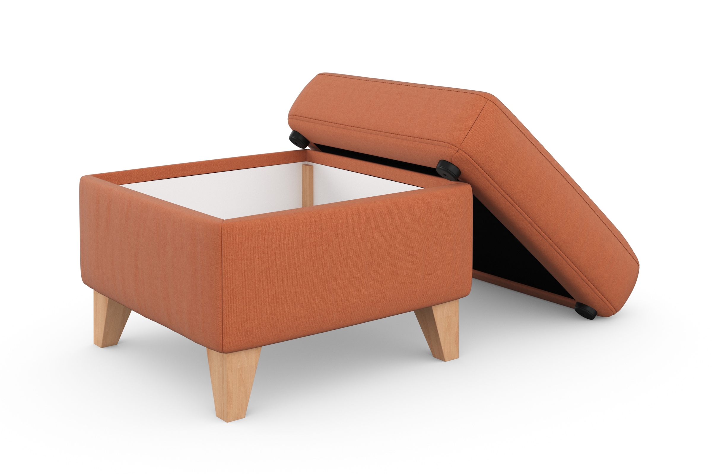 sit&more Stauraumhocker »Visby«, Stauraum, auch erhältlich mit Wasser zu reinigendem "Soft clean" Bezug