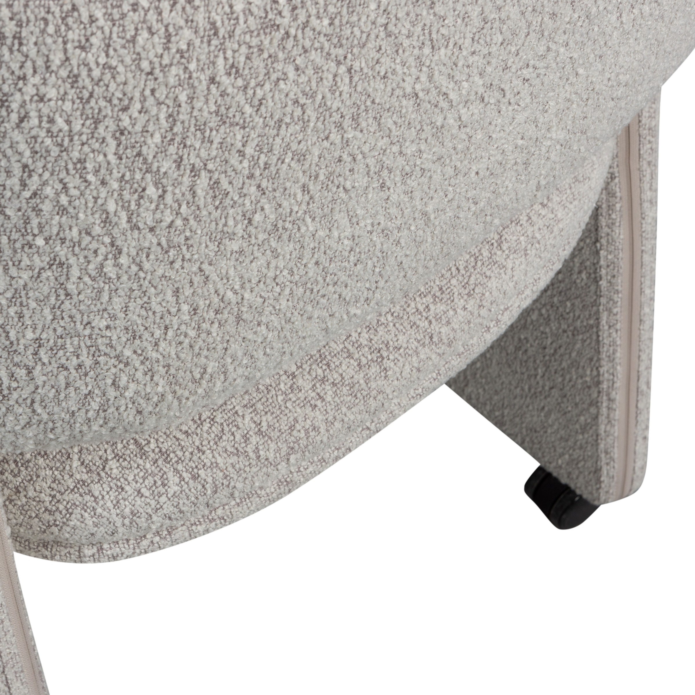 WOOOD Esszimmerstuhl »Lyric mit Ceyo-Bouclé-Bezug und Rollen B 59 x T 58 x H 79 cm« () Tragkraft 120 kg, Hohe Verschleißfestigkeit, montiert geliefert