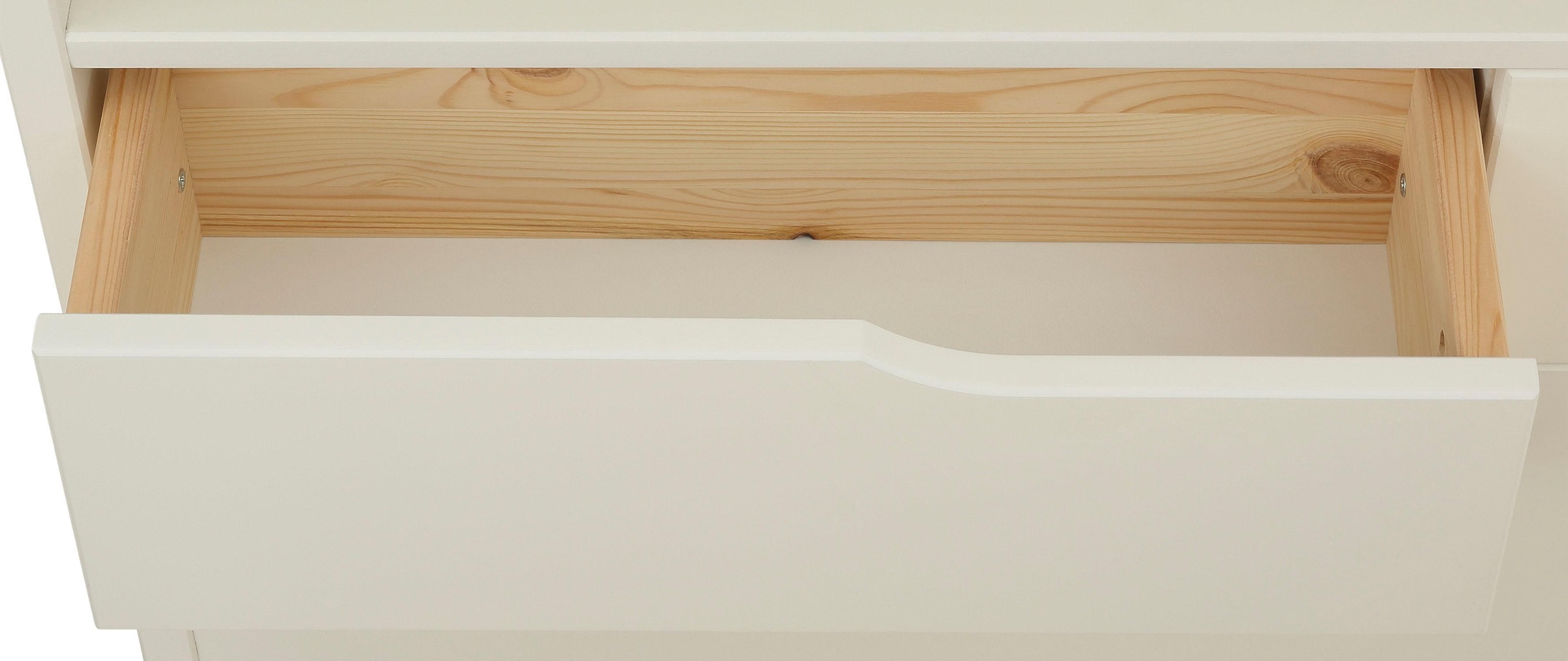 11. Bild von Home affaire Stauraumbett »"NARA" platzsparend, viel Stauraum,«, zertifiziertes Massivholz mit MDF, Regale am Kopf- und Fußteil