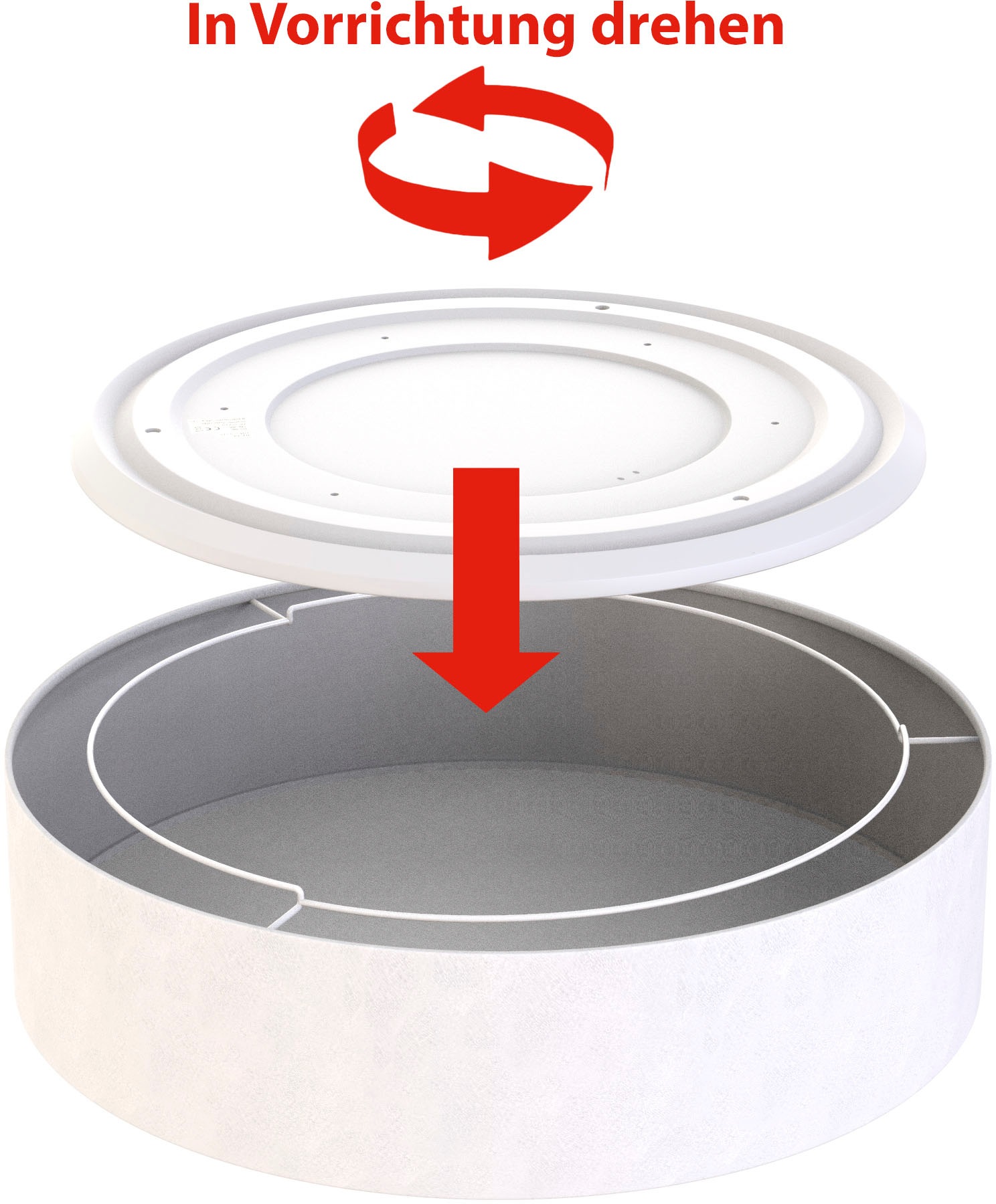 Briloner Leuchten LED Stoff-Deckenleuchte, 1 x LED-Modul, 18 Watt, 1600 Lumen, 3000 Kelvin (warmweiß)