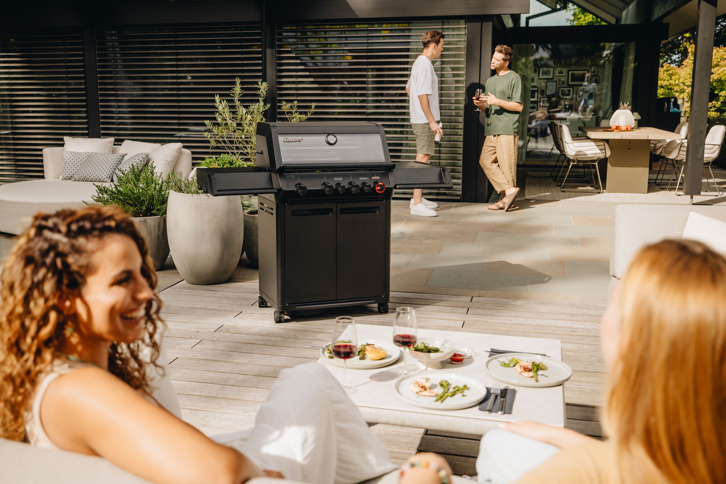 Enders® Gasgrill »Monroe Pro 4 SIKR TURBO Shadow«