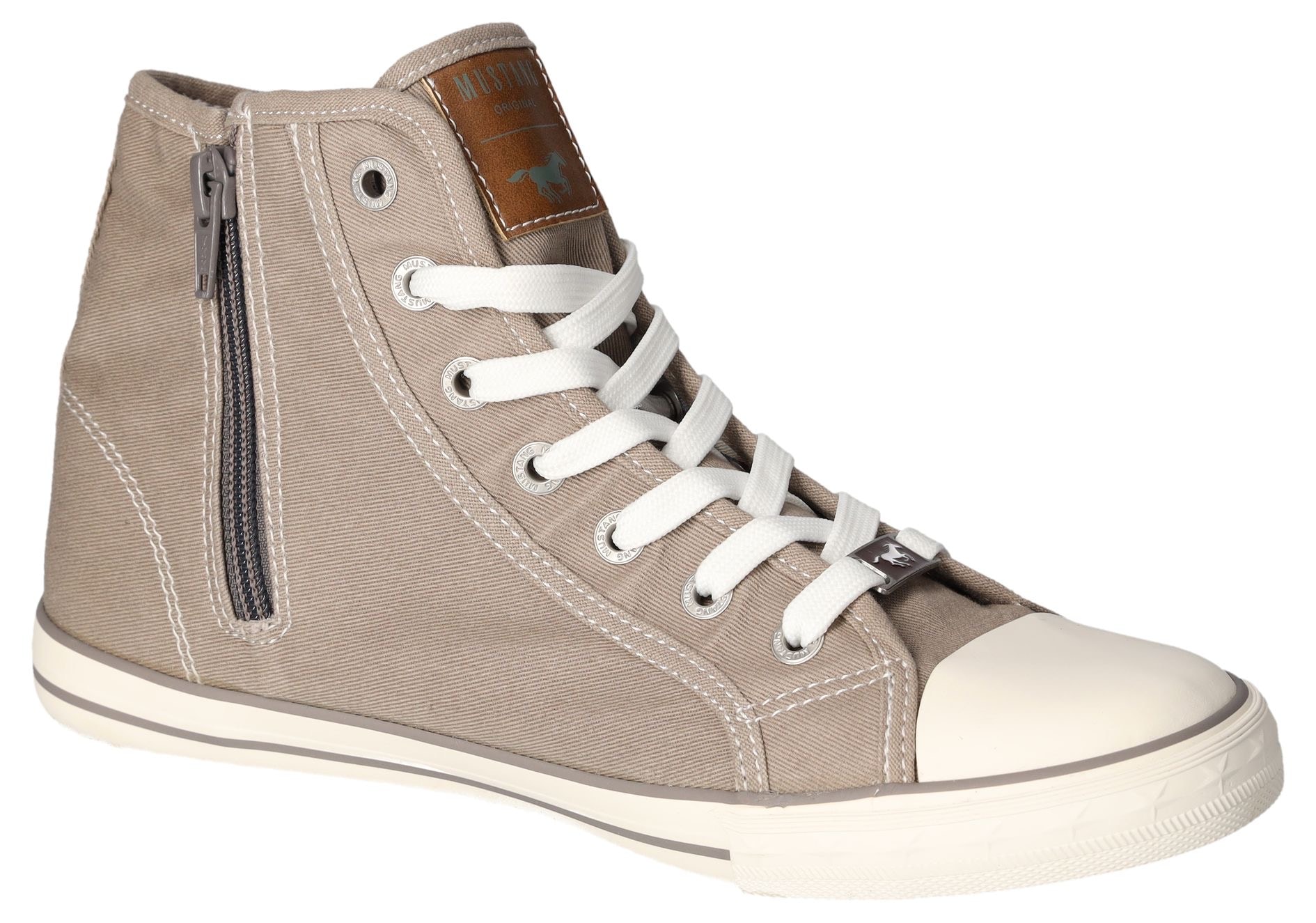 Mustang Shoes Sneaker, High Top-Sneaker, Schnürschuh mit Label in der Laufsohle