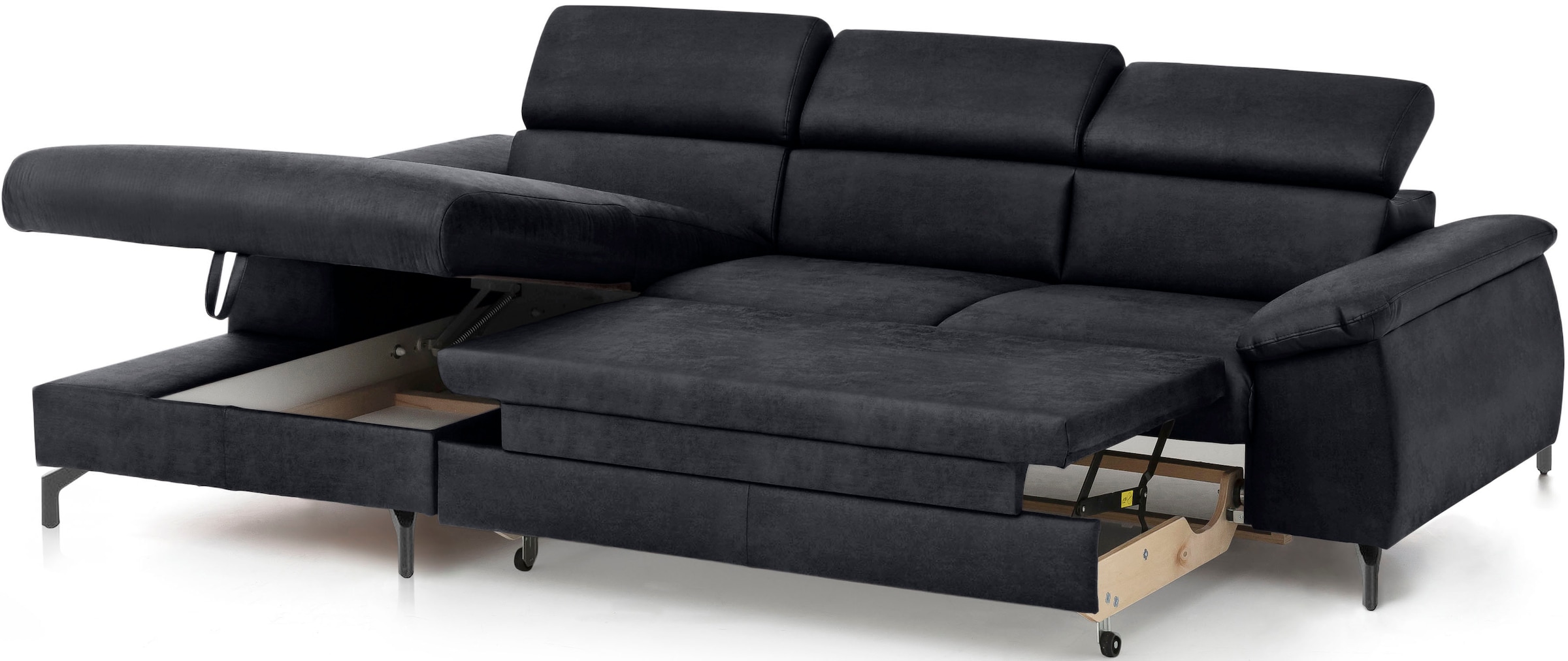COTTA Ecksofa »Kitty L-Form«, mit Kopfteilverstellung, wahlweise mit Bettfunktion & Bettkasten