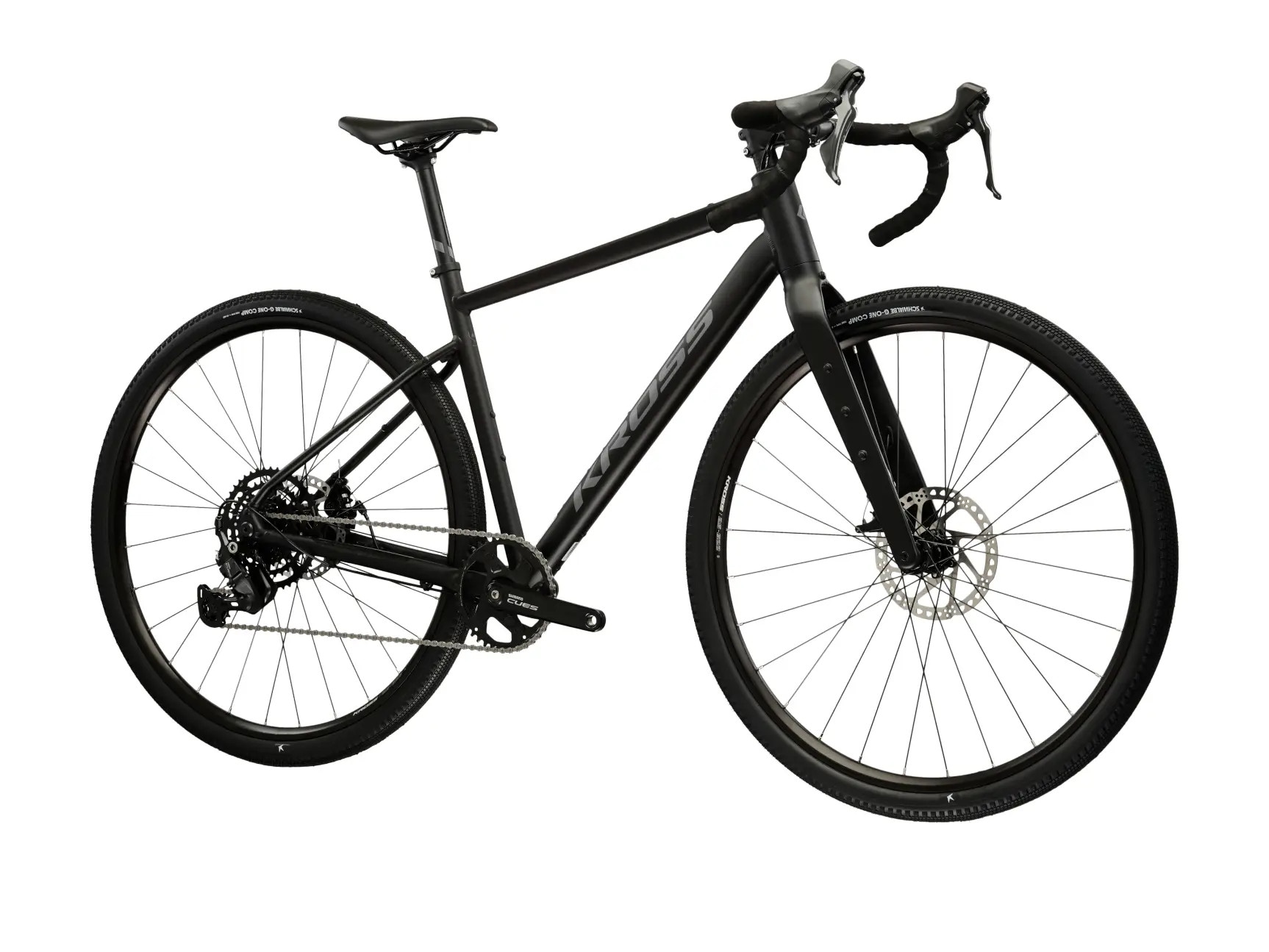 Kross Gravelbike »KROSS Gravelbike Esker 1.0 28" schwarz 9 Gänge« 18 Gang Kettenschaltung