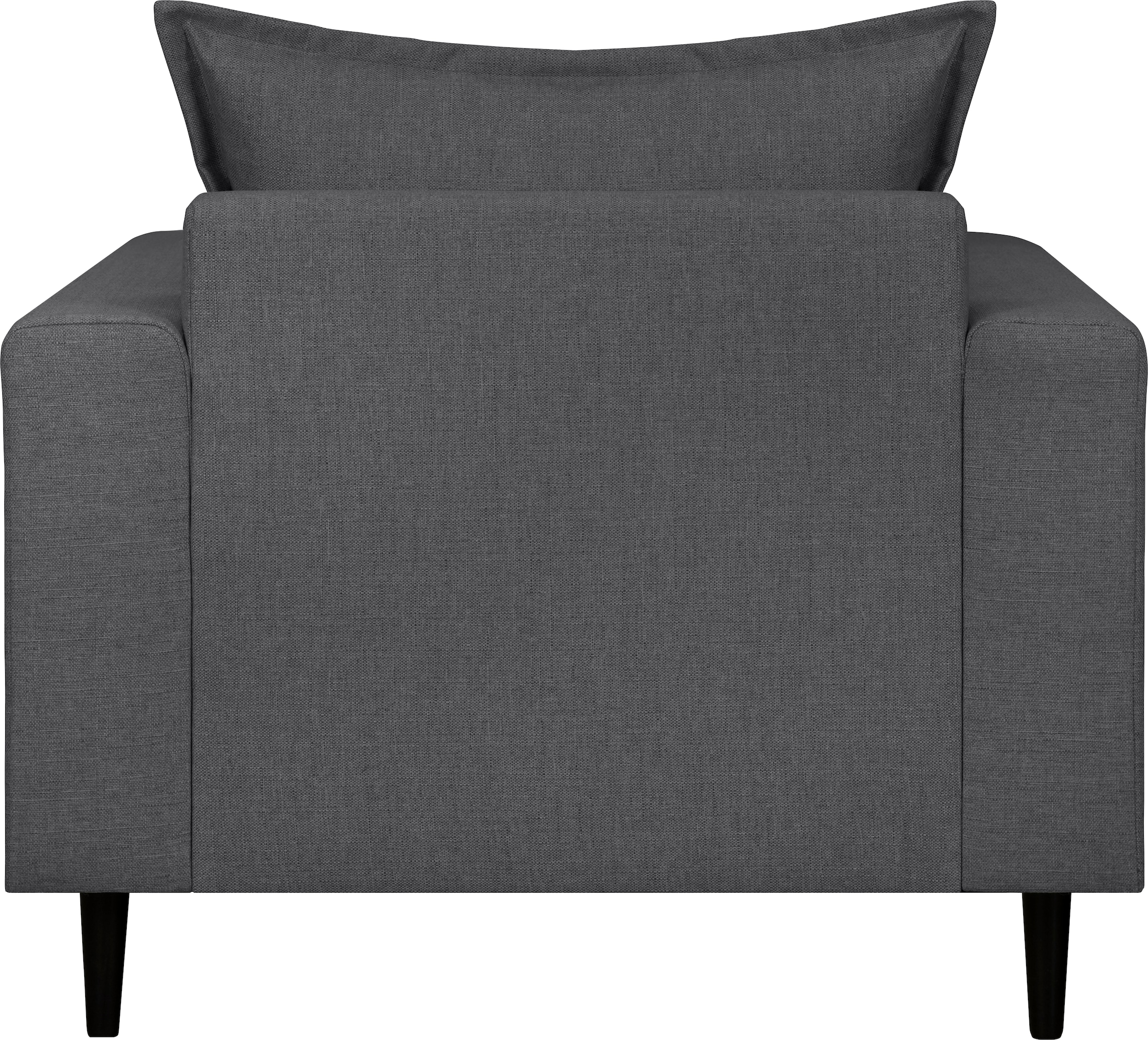 Home affaire Sessel »VEYRAS Loungesessel, Maße B/T/H: 95/84/76 cm«, mit Wellenunterfederung, incl. Kissen