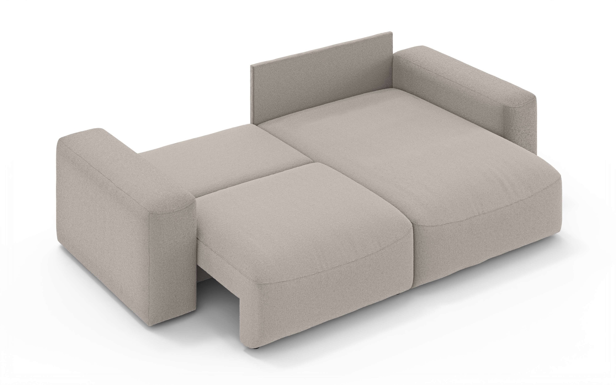 OTTO home Ecksofa »MATTS Schlafsofa mit Bettkasten, Maße B/T/H: 265/159/89 cm«, L-Form mit Recamiere rechts oder links, hoher Sitzkomfort