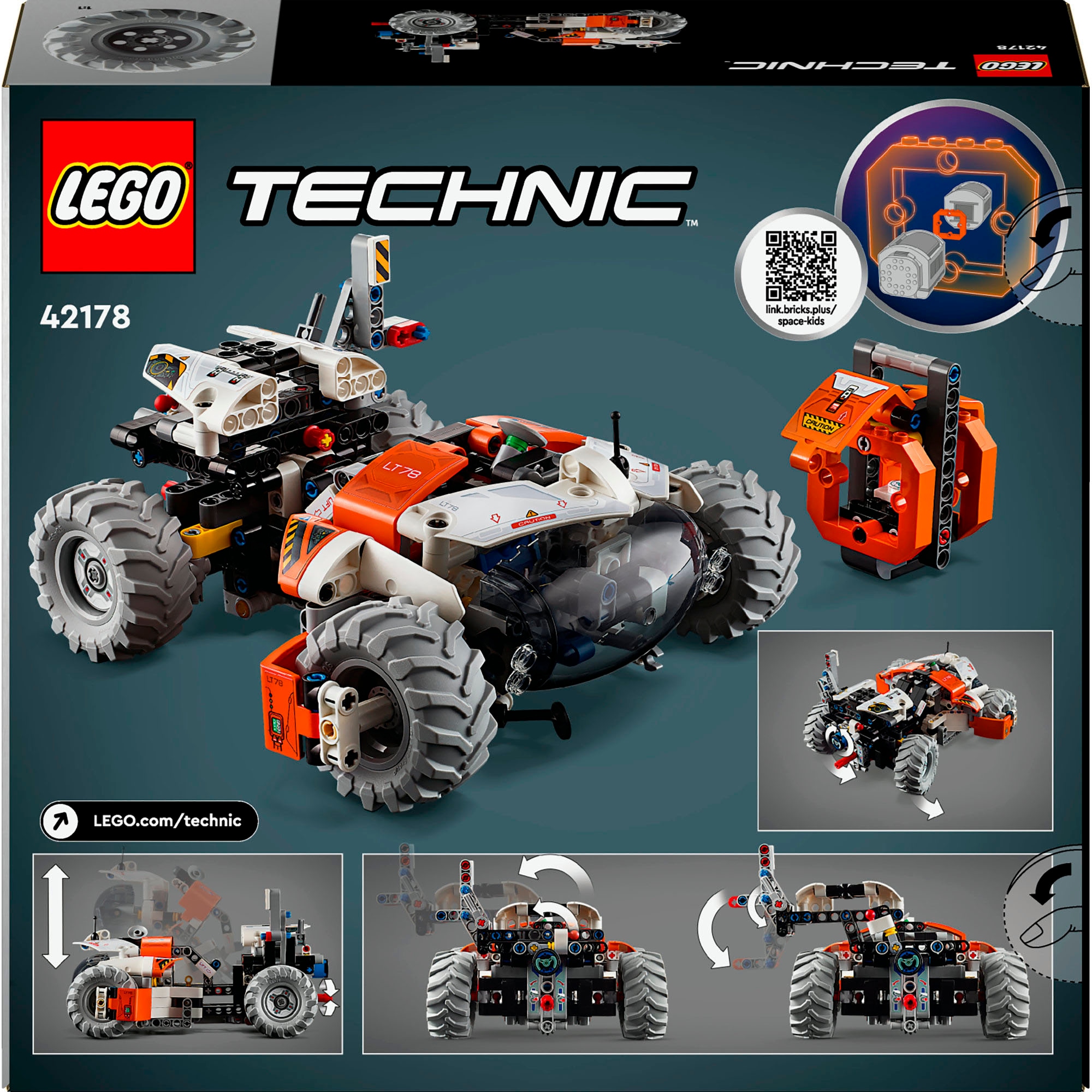 LEGO® Konstruktionsspielsteine »Weltraum Transportfahrzeug LT78 (42178), LEGO® Technic«, (435 St.), Made in Europe