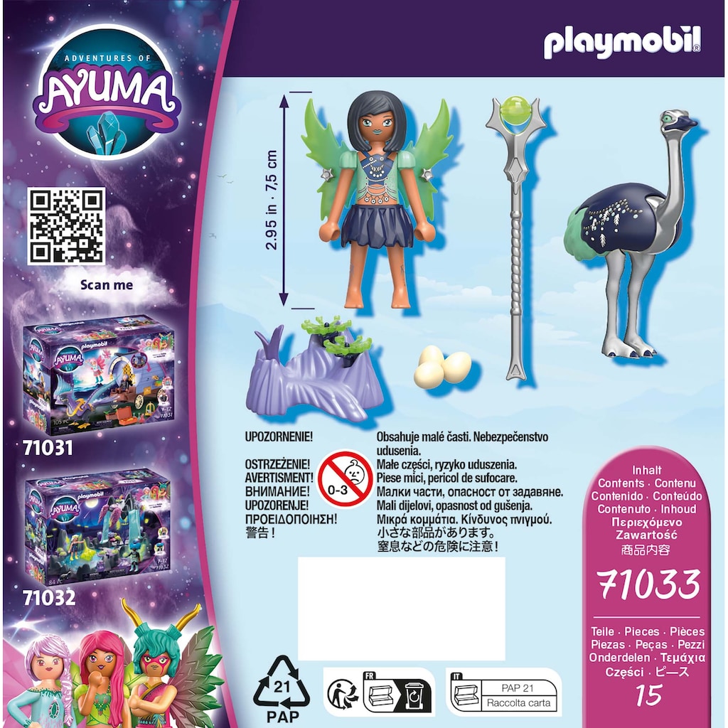 Playmobil® Konstruktions-Spielset »Moon Fairy mit Seelentier (71033), Adventures of Ayuma«, (15 St.)