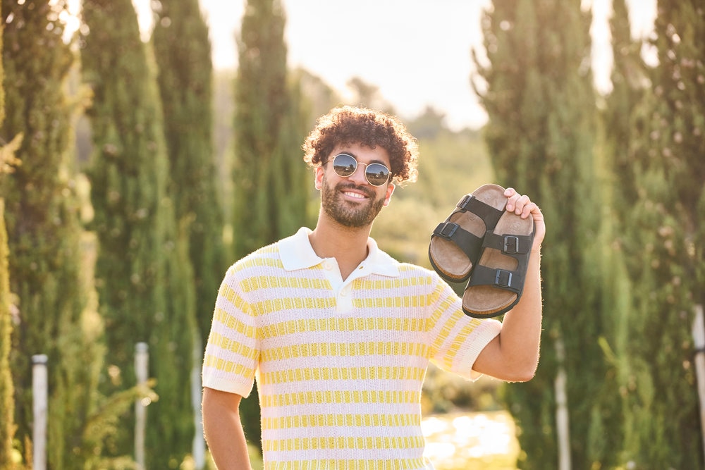 Rieker Pantolette, Sommerschuh, Strandschuh, Hausschuh mit bequemem Fußbett