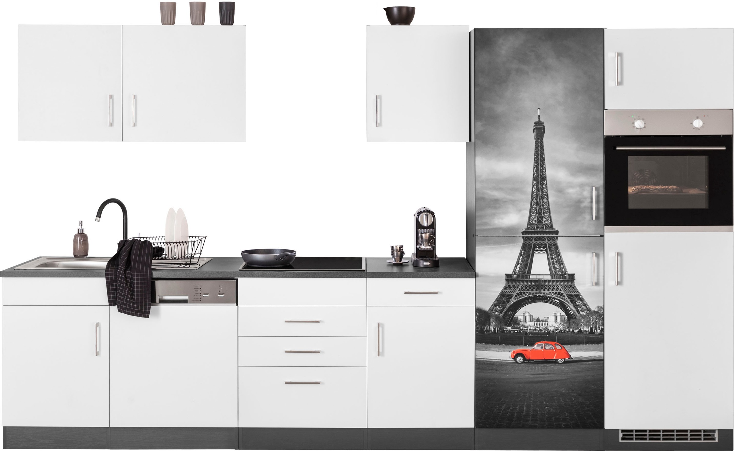 KOCHSTATION Küchenzeile »KS-Paris – Küchen mit einzigartigen Fotomotiven au günstig online kaufen