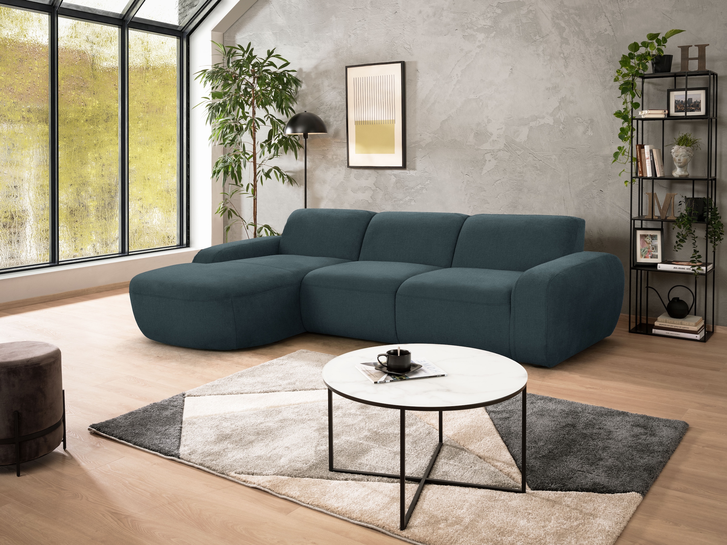 alina Ecksofa »Ecksofa Aela« 302 cm breit, mit motorischer Vorziehbank