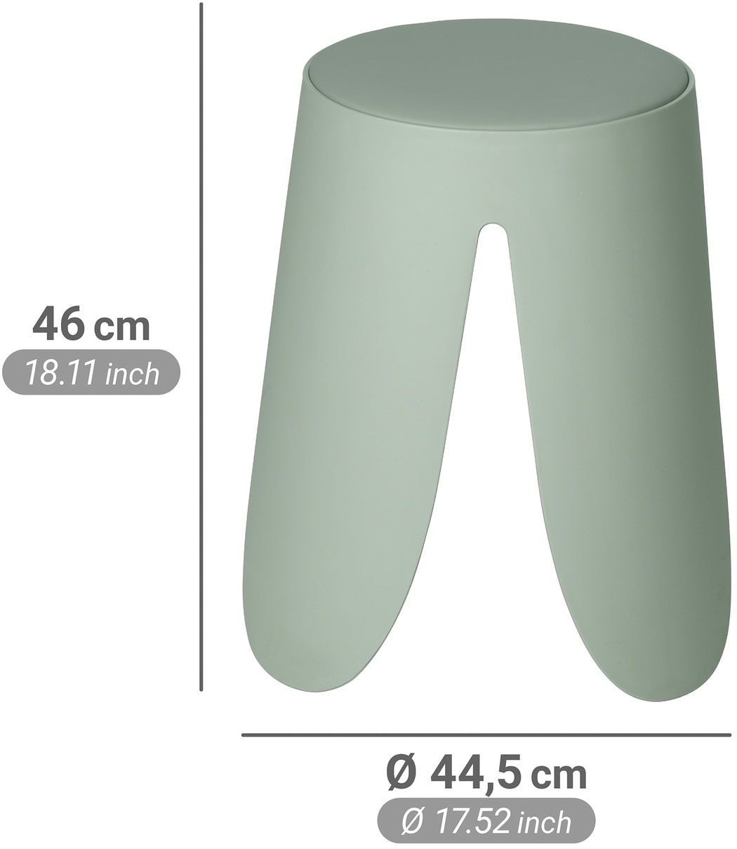 WENKO Dusch- und Badhocker »Comiso« belastbar bis 180 kg, mit rutschsicheren Füßen