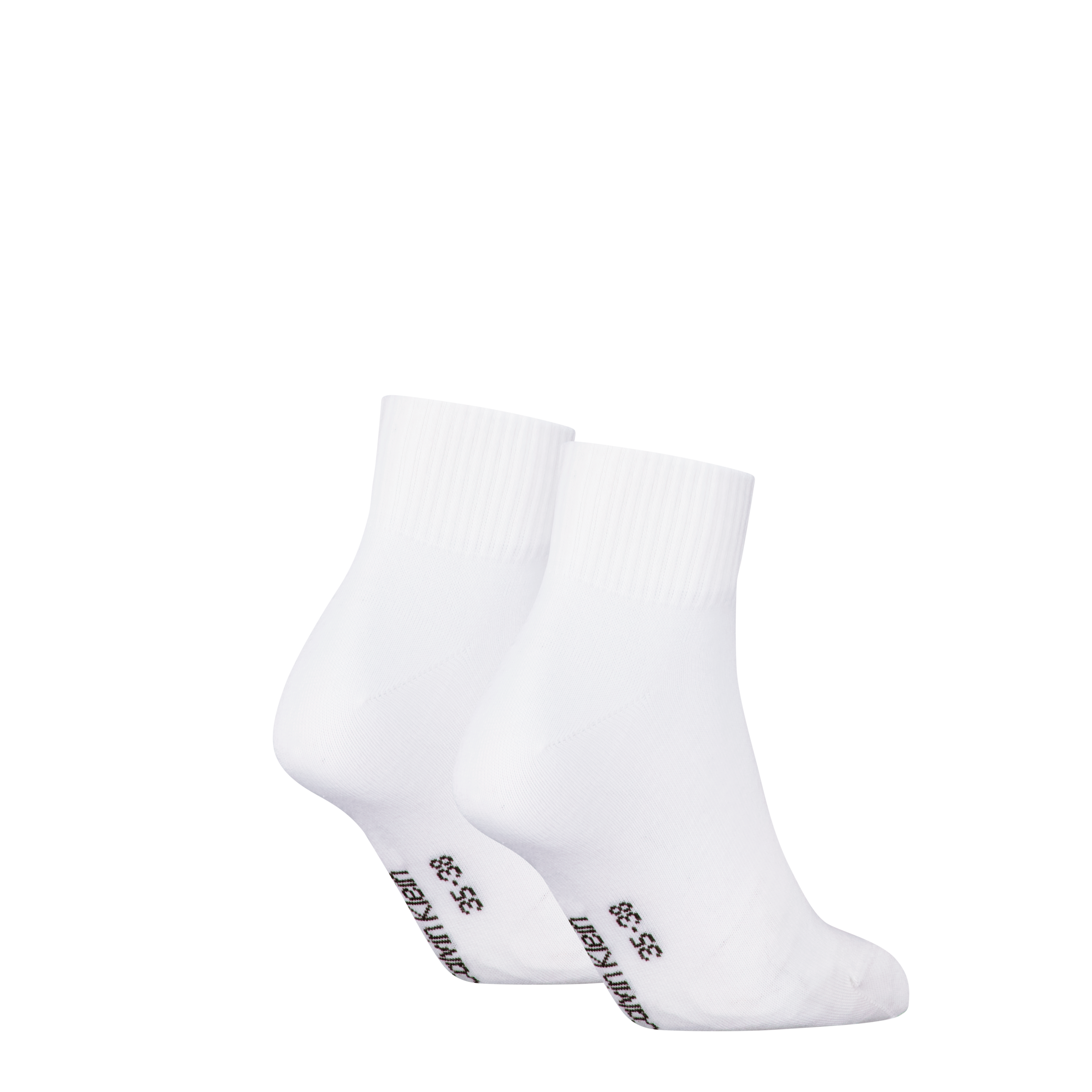 Calvin Klein Jeans Kurzsocken »CKJ WOMEN QUARTER 2P MONOGRAM«, (2 Paar, 2 Paar), mit Logostickerei