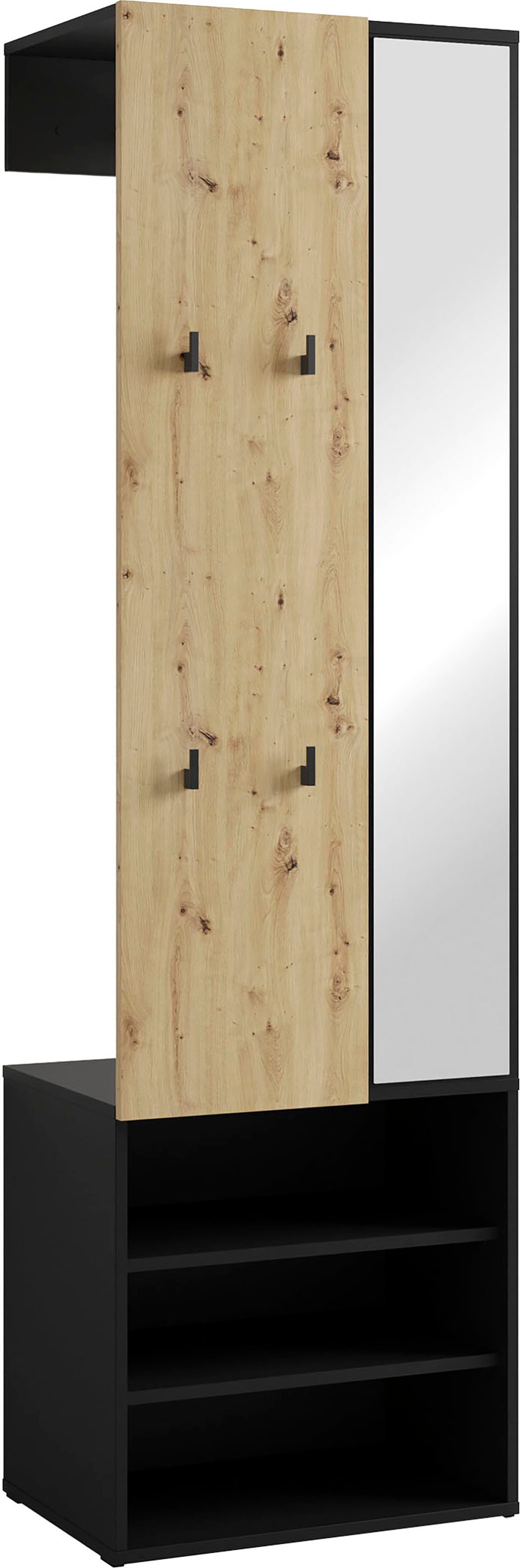 byLIVING Kompaktgarderobe »Dielen - Set Andorra« 1 Stk. tlg. maximale Ordnu günstig online kaufen