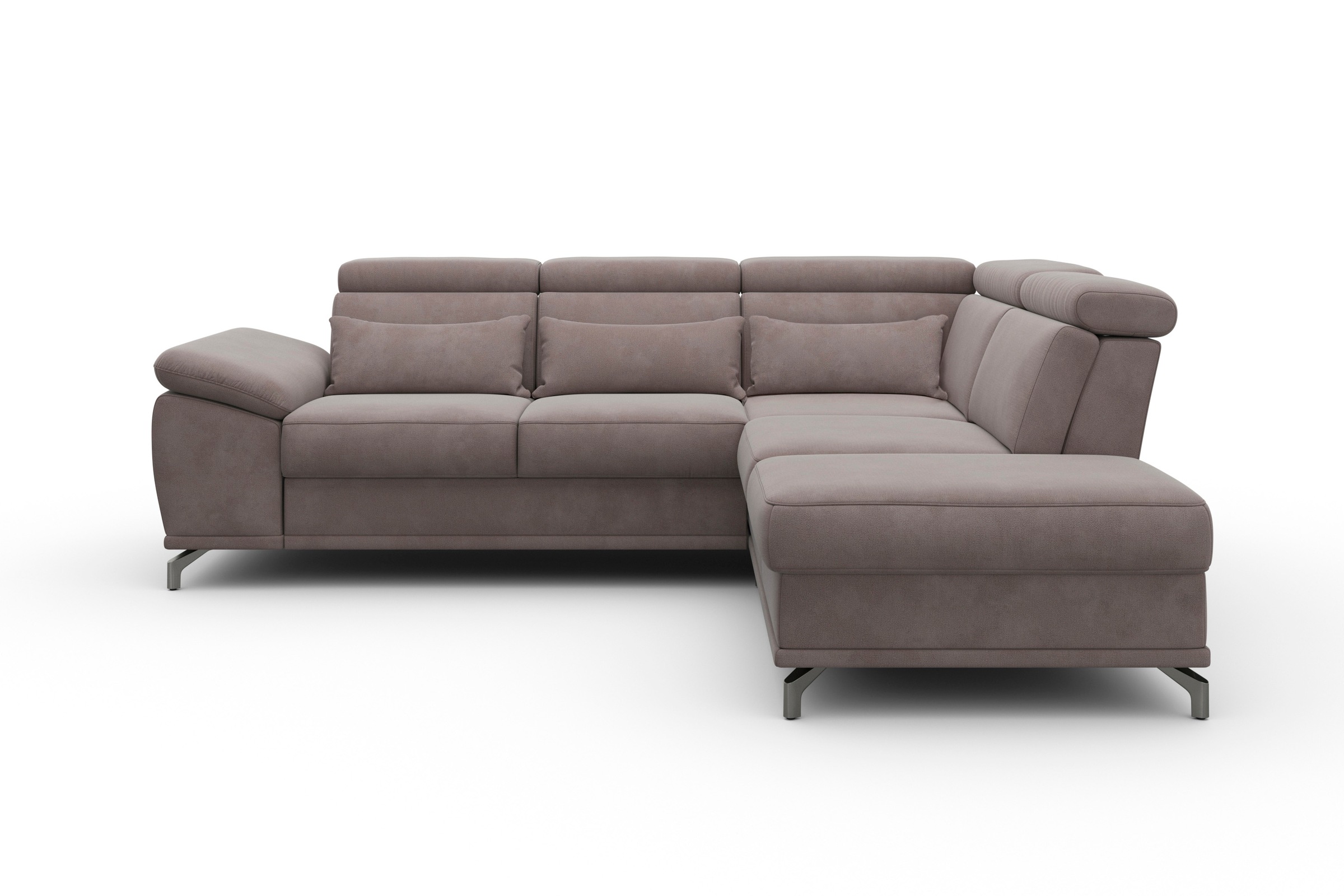 sit&more Ecksofa "Cabrio L-Form, mit Sitztiefenverstellung, Arm- und Kopfte günstig online kaufen