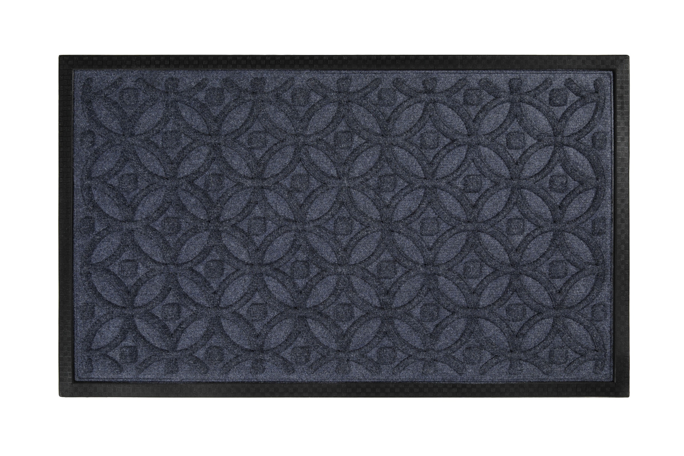 Wecon home Fußmatte »Midnight Mosaic«, rechteckig, 4 mm Höhe, pflegeleicht, rutschfest, Ornamente, Innen & Außen, Schmutzfangmatte