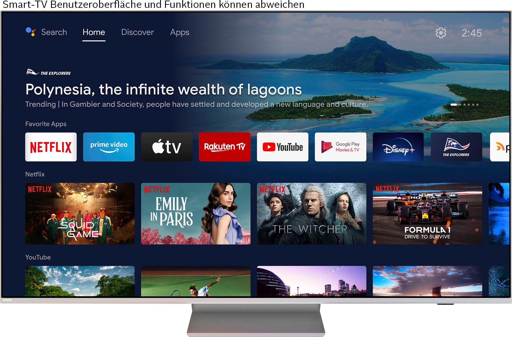Philips LED-Fernseher »55PUS8807/12«, 4K Ultra HD, Smart-TV-Android TV