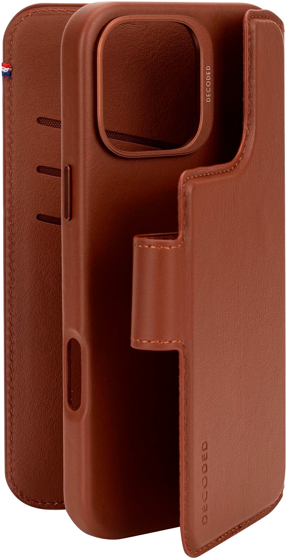DECODED Smartphone-Hülle »Leather Detachable Wallet iPhone 16 Pro Max«, Smartphones
