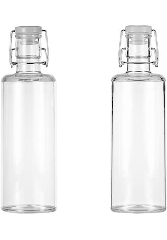 Q Squared NYC Trinkflasche »Quader«, (Set, 4 tlg.), 1 Liter, 4 Flaschen kaufen