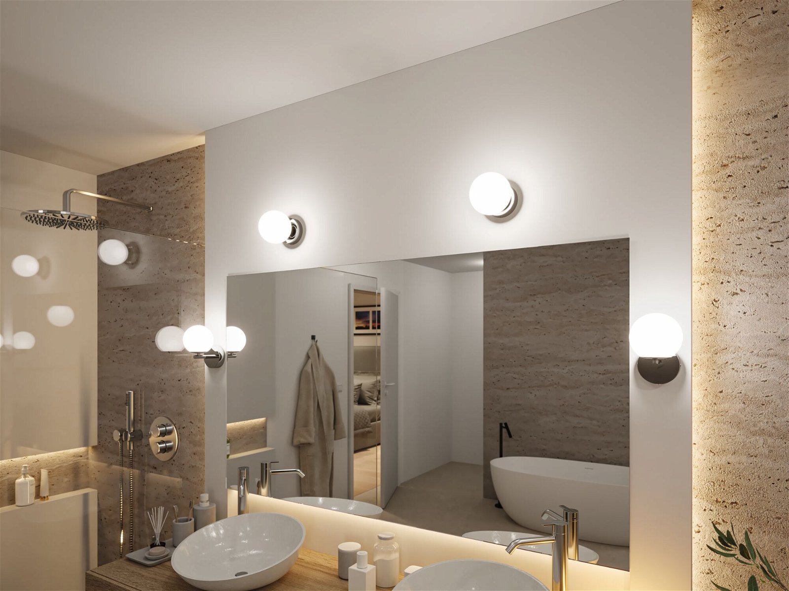 Paulmann LED Wandleuchte »Selection Bathroom Gove« Schutzart IP44 spritzwas günstig online kaufen