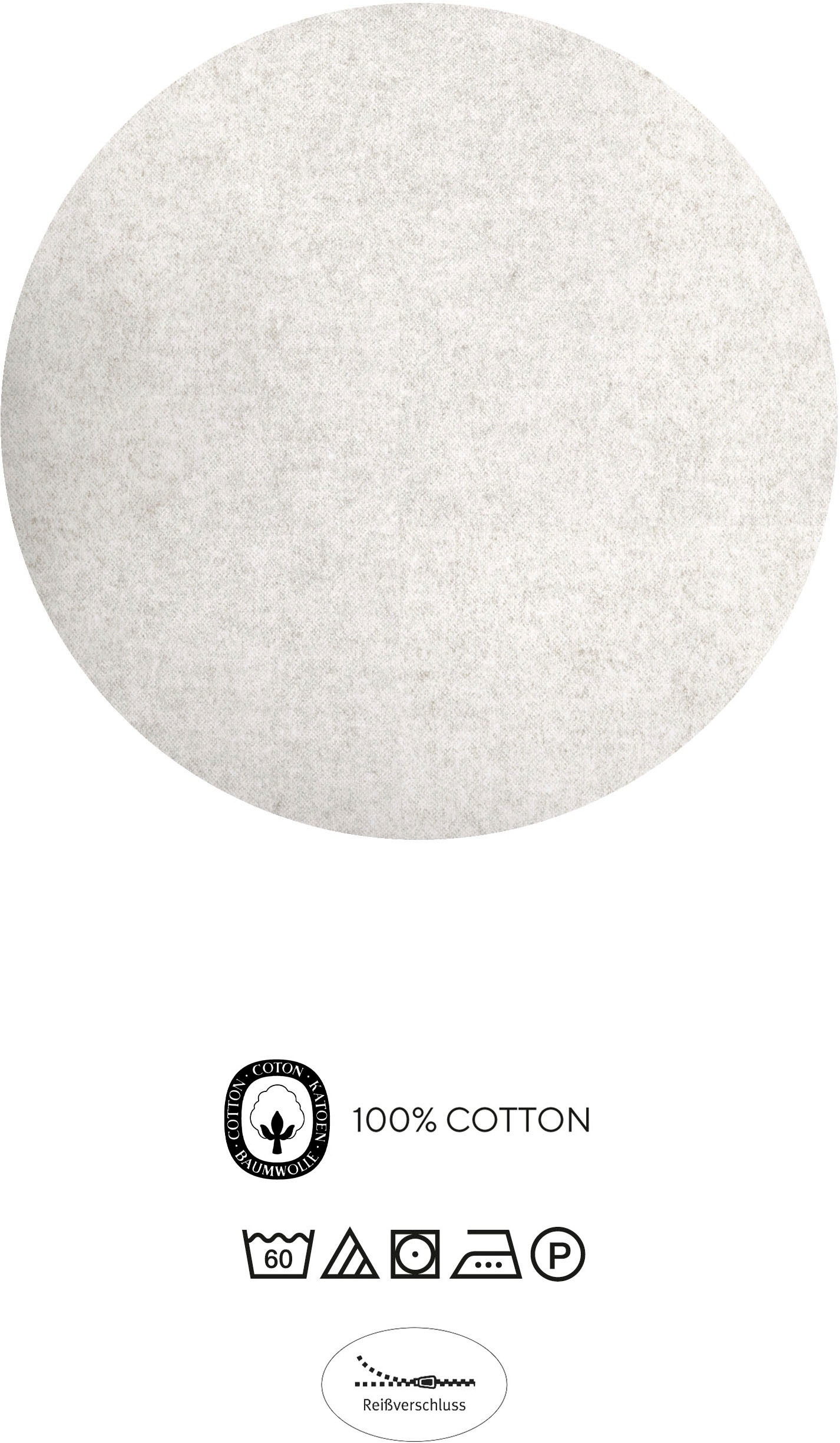 Biberna Bettwäsche »0840517« 2 Stk. tlg. kuschelig warm, samtweich, Melange, 100% Baumwolle, made in Germany