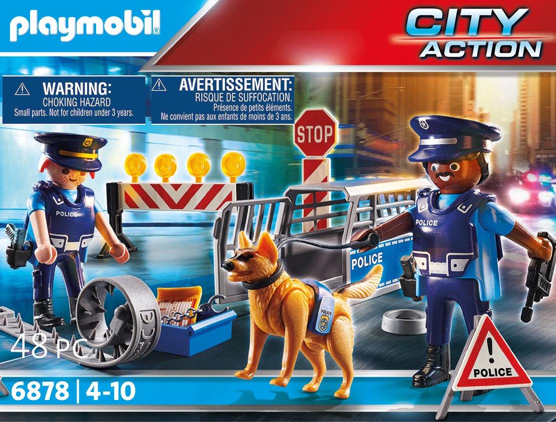 Konstruktions-Spielset »Polizei-Straßensperre (6878), City Action«, (48 St.), Made in...