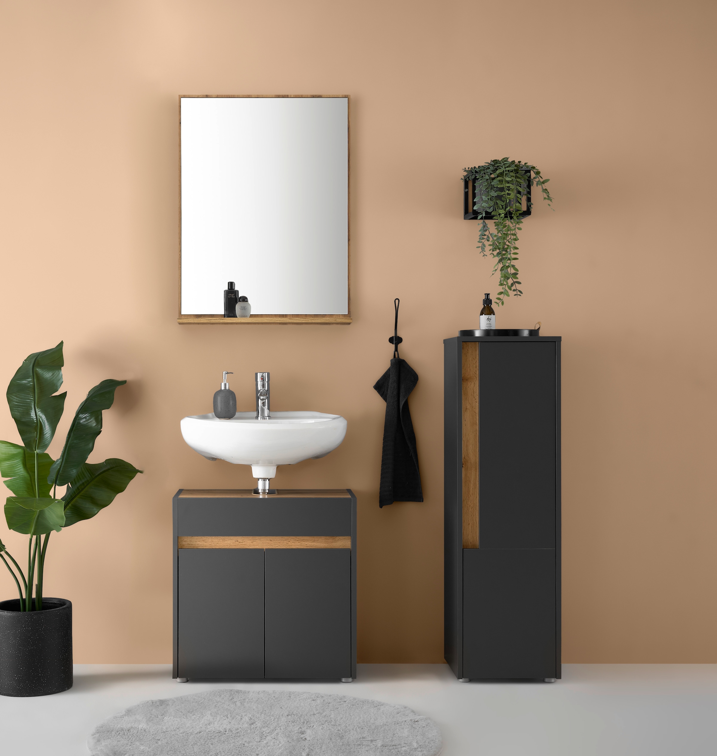 INOSIGN Badmöbel-Set »CITY/ GIRON, Bad im zeitlosen Design, 3-teiliges Bade günstig online kaufen