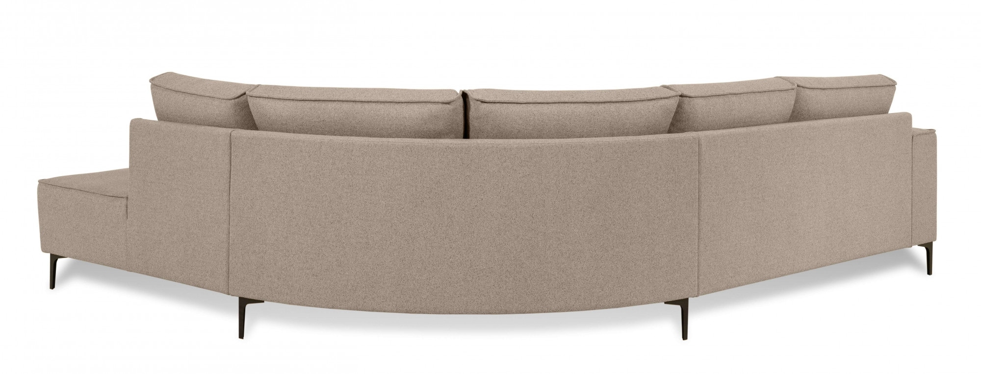 Places of Style Ecksofa »Casina«, mit abgerundeter Ottomane, in einem weichen Chenille-Stoff