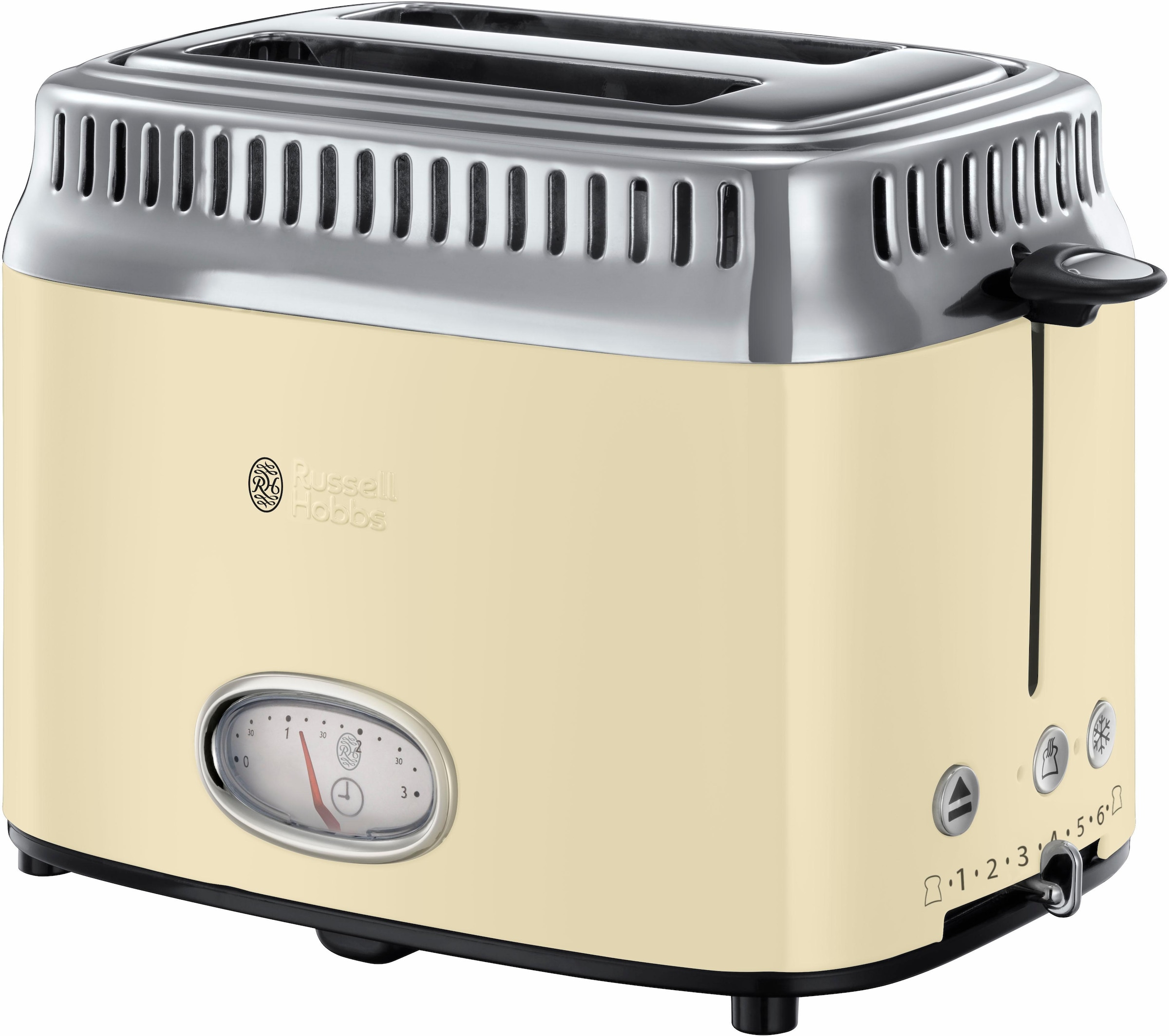 RUSSELL HOBBS Toaster »21682-56«, Retro W, 2 Cream kaufen kurze 1300 Schlitze, online Vintage