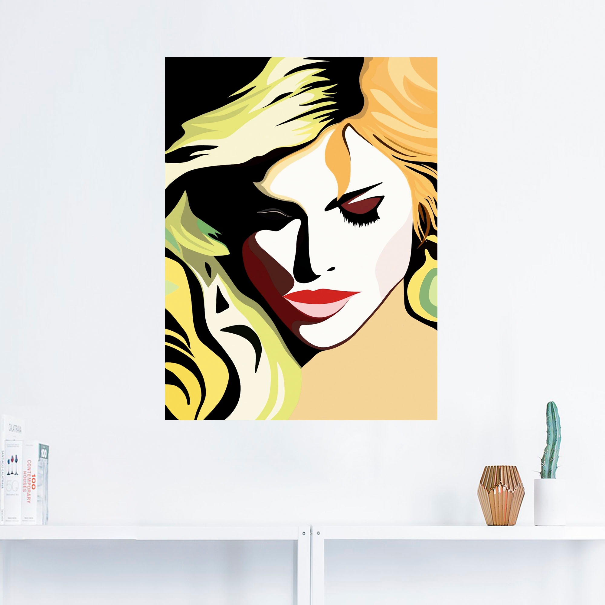 Artland Wandbild »Schöne Frau«, Frau, (1 St.), als Alubild, Outdoorbild, Leinwandbild, Wandaufkleber, versch. Größen