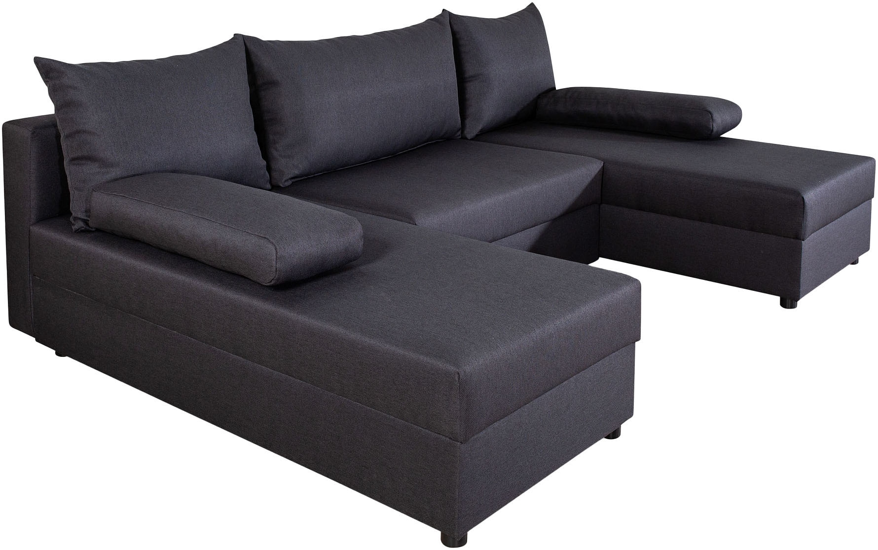 COLLECTION AB Wohnlandschaft »Pico U-Form«, Breite 220, ohne Armlehne mit Schlaffunktion, Bettkasten