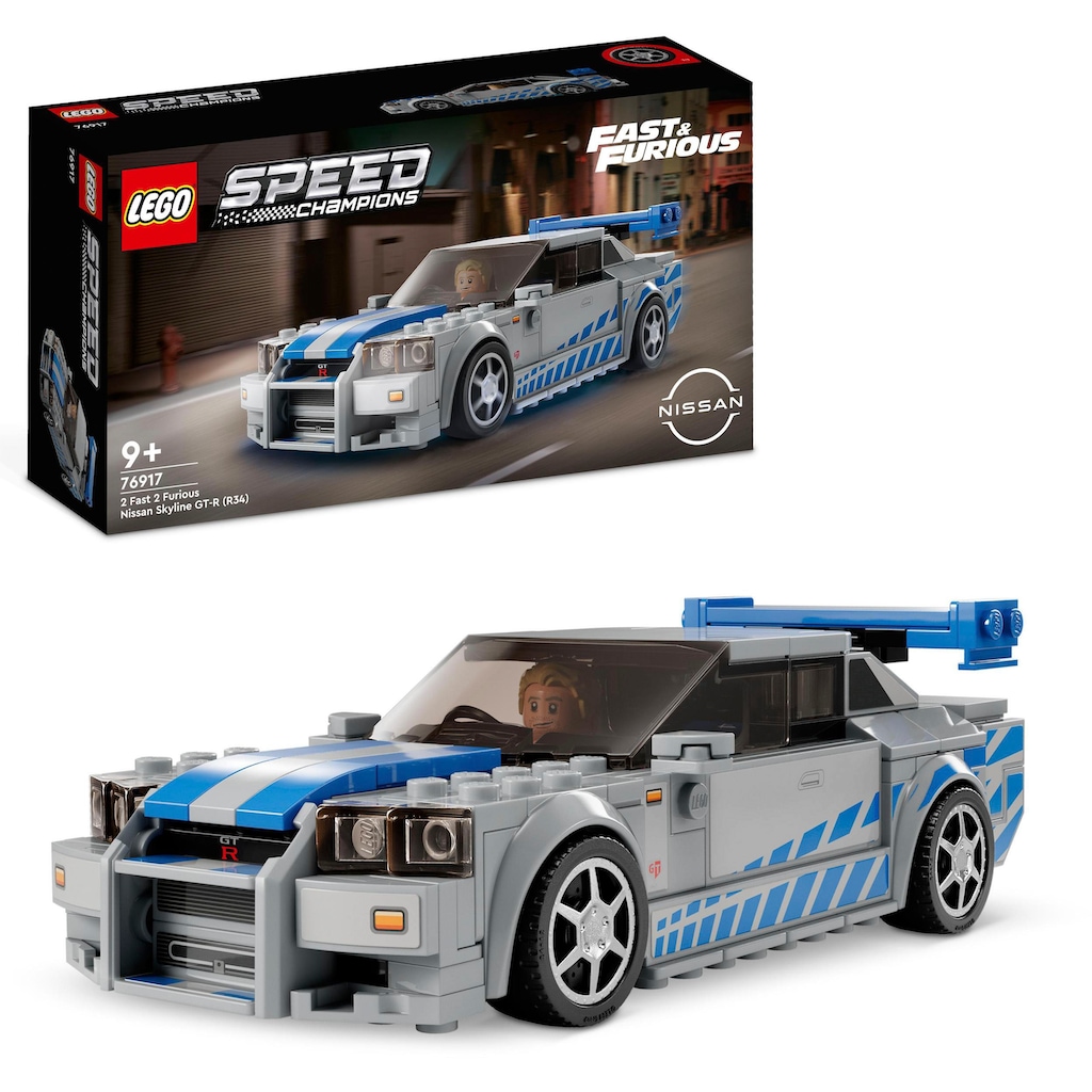 LEGO® Konstruktionsspielsteine »2 Fast 2 Furious – Nissan Skyline GT-R (R34) (76917)«, (319 St.)