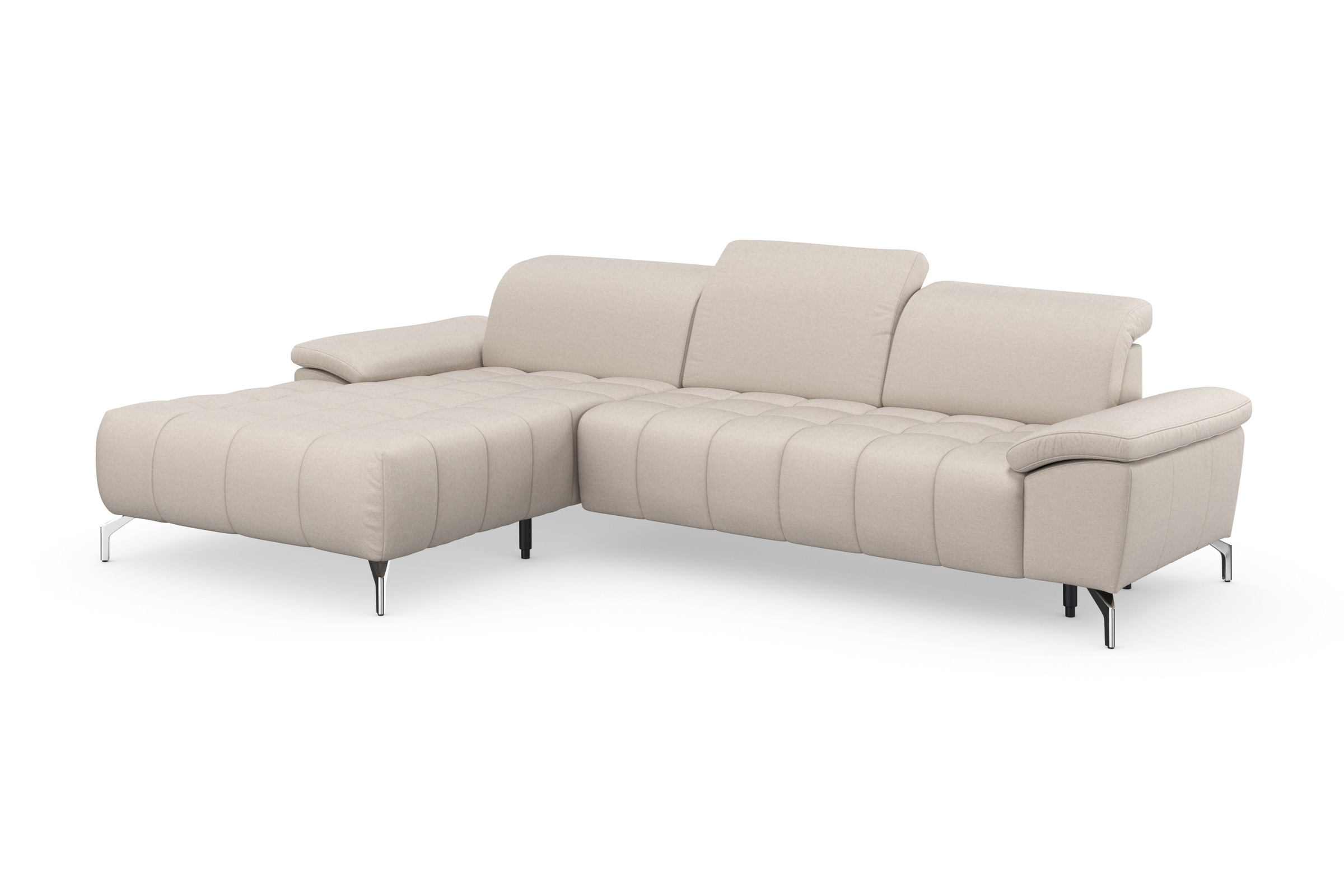 sit&more Ecksofa »Cool L-Form«, wahlweise mit Kopfteilverstellung und Vorziehsitz, motorisch