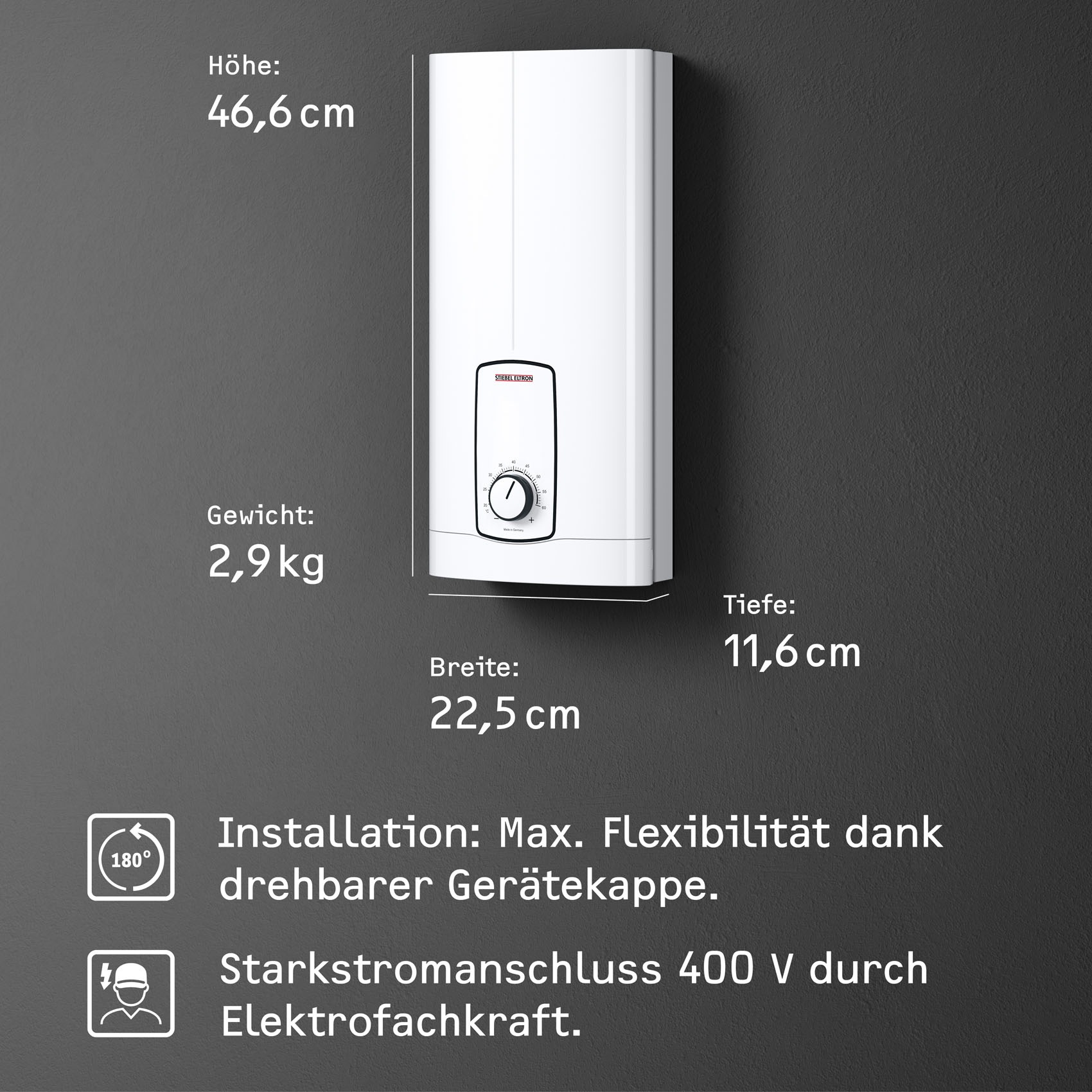 STIEBEL ELTRON Komfort-Durchlauferhitzer »DHB 27 ST Trend«, 3i Technologie günstig online kaufen