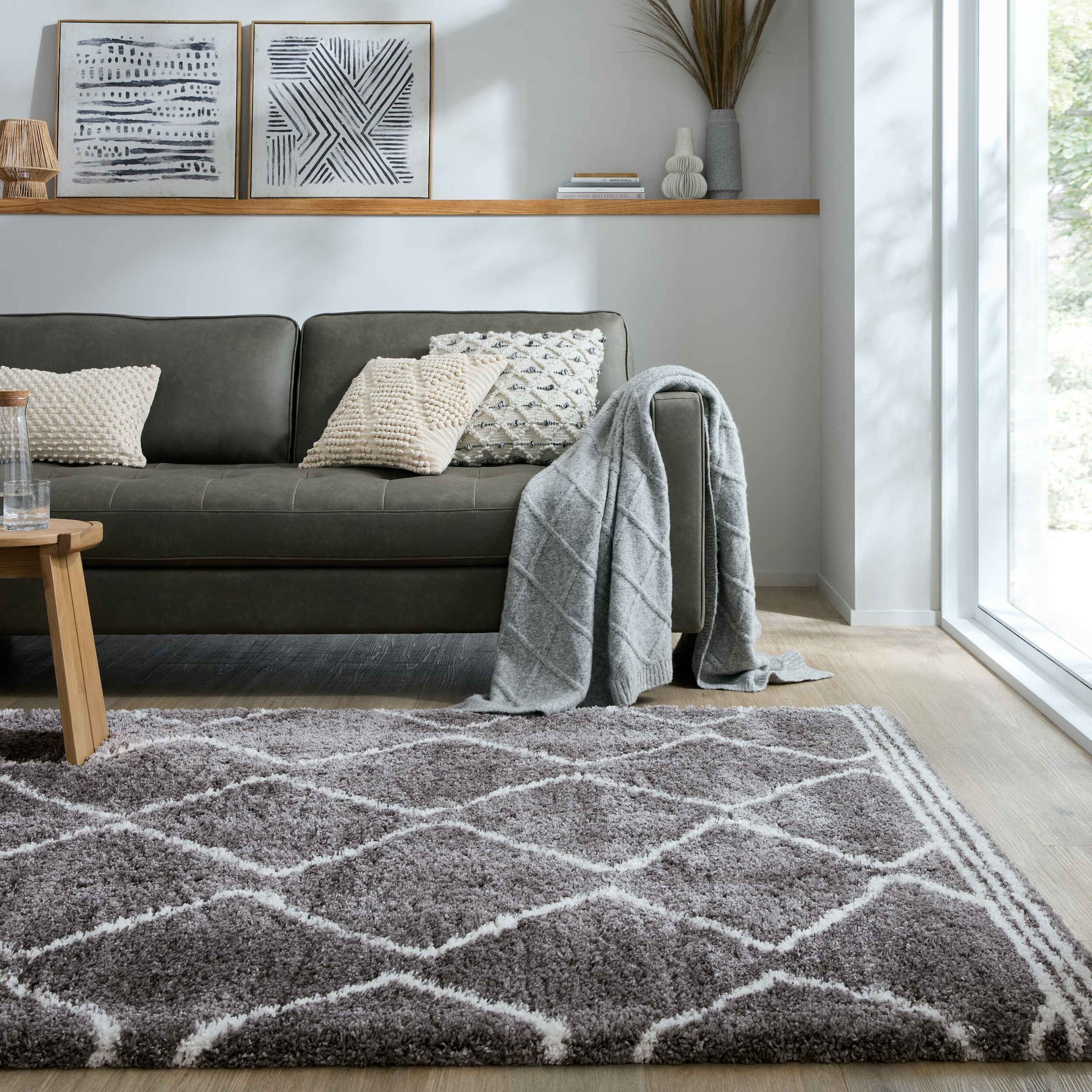 FLAIR RUGS Hochflor-Teppich »RIAD«, rechteckig, 40 mm Höhe, Berber Muster günstig online kaufen