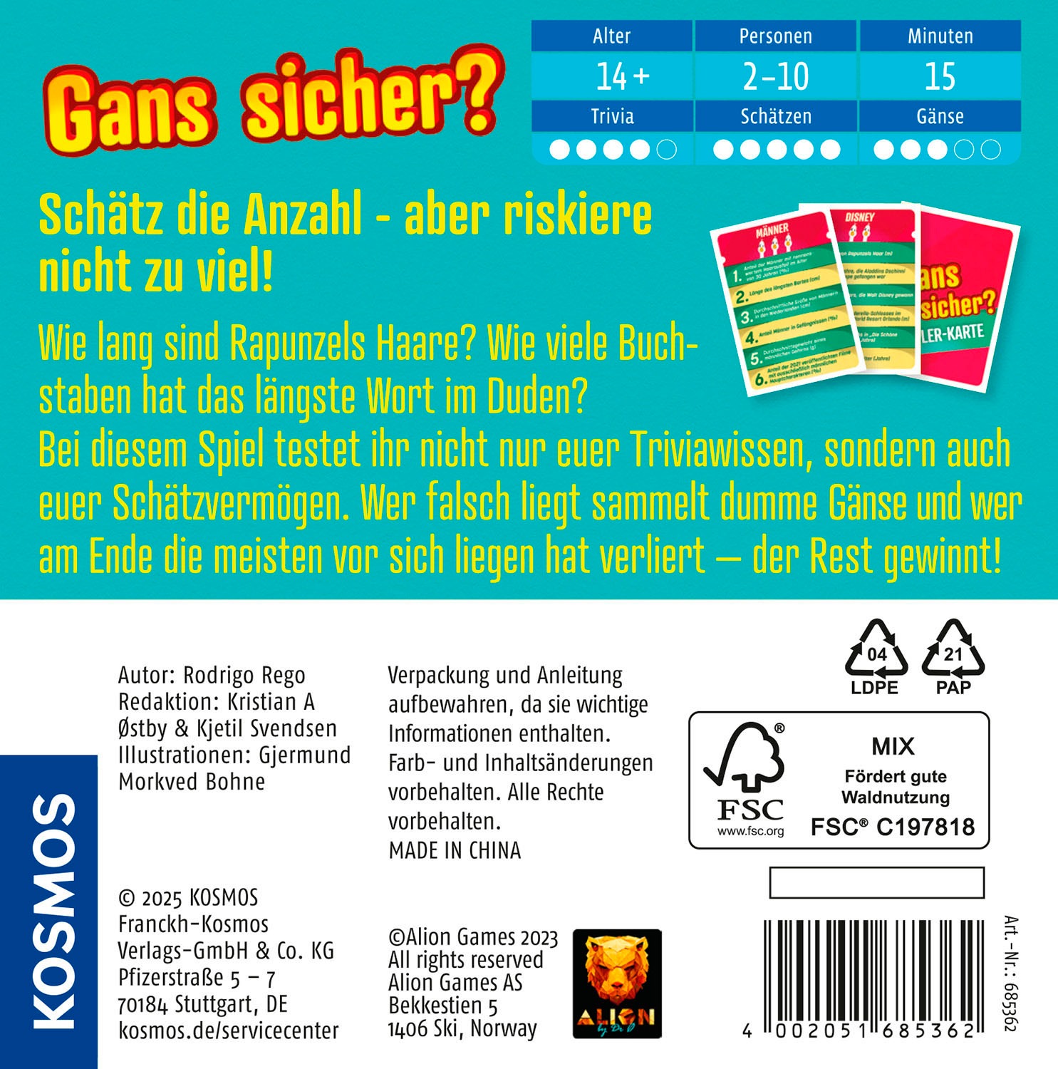 Kosmos Spiel »Gans sicher?«