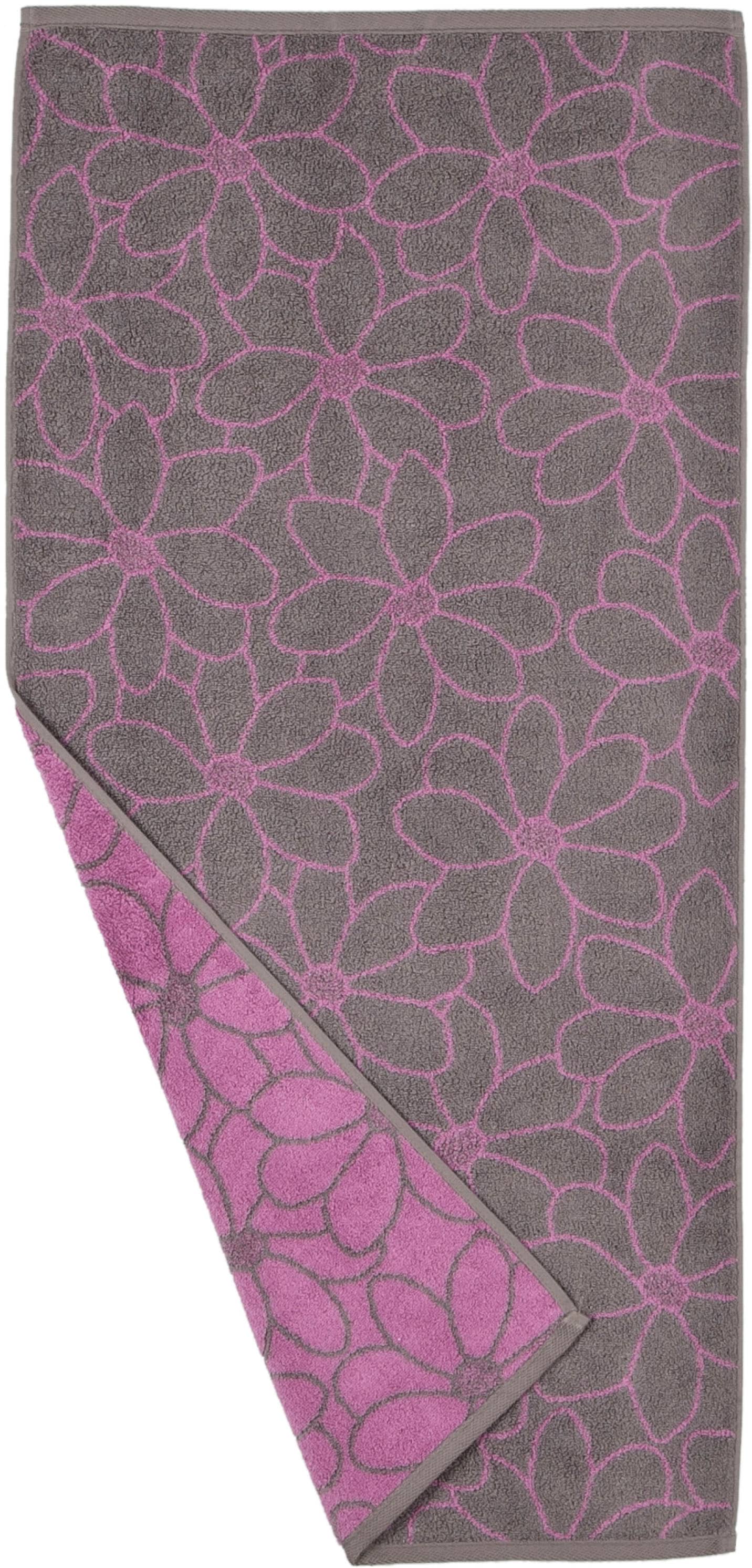 ROSS Handtücher »Blütenfond«, (2 Mako-Baumwolle bestellen bequem schnell und aus feinster St.)
